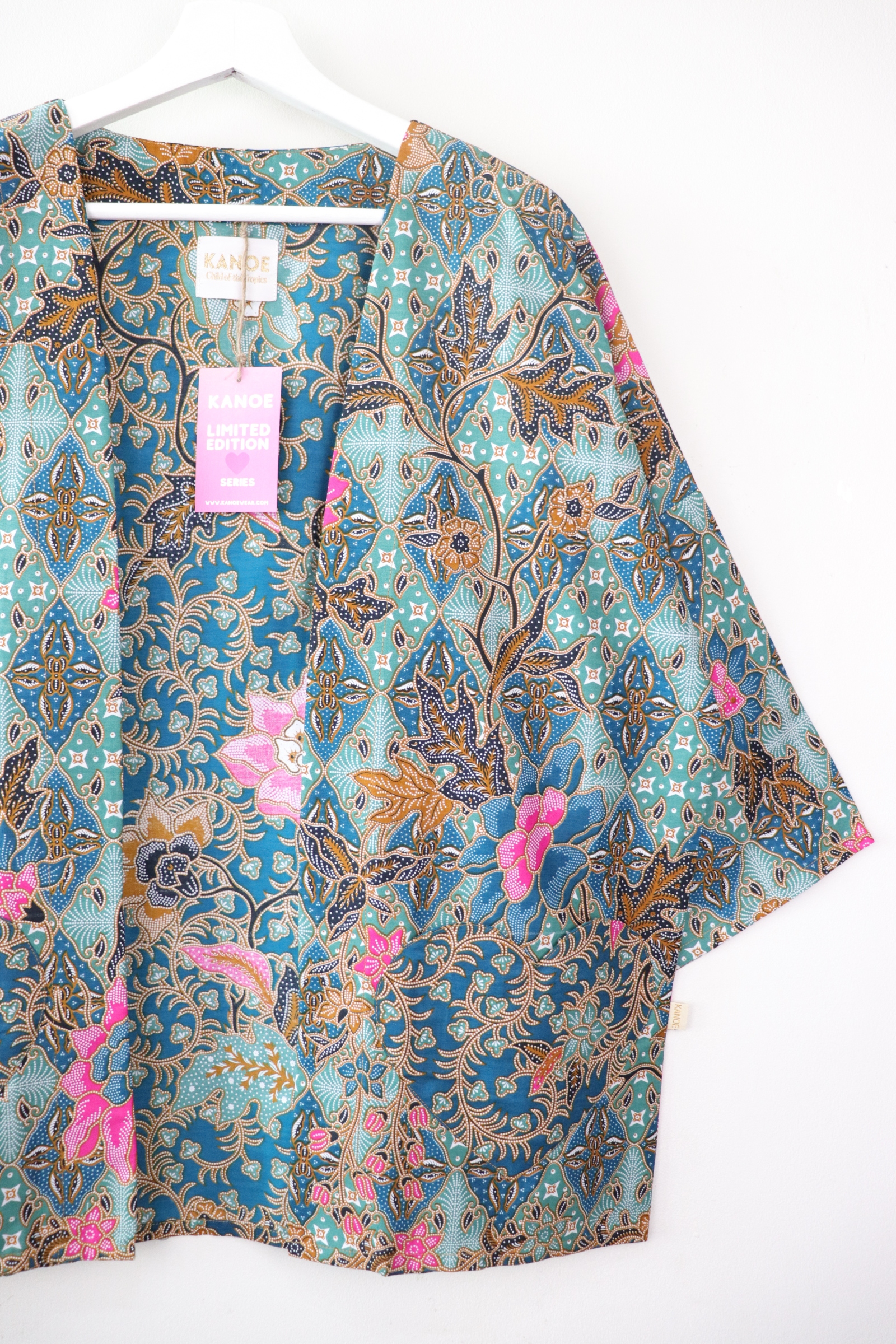 Kimono Basic Heart Pockets - Minty Dream