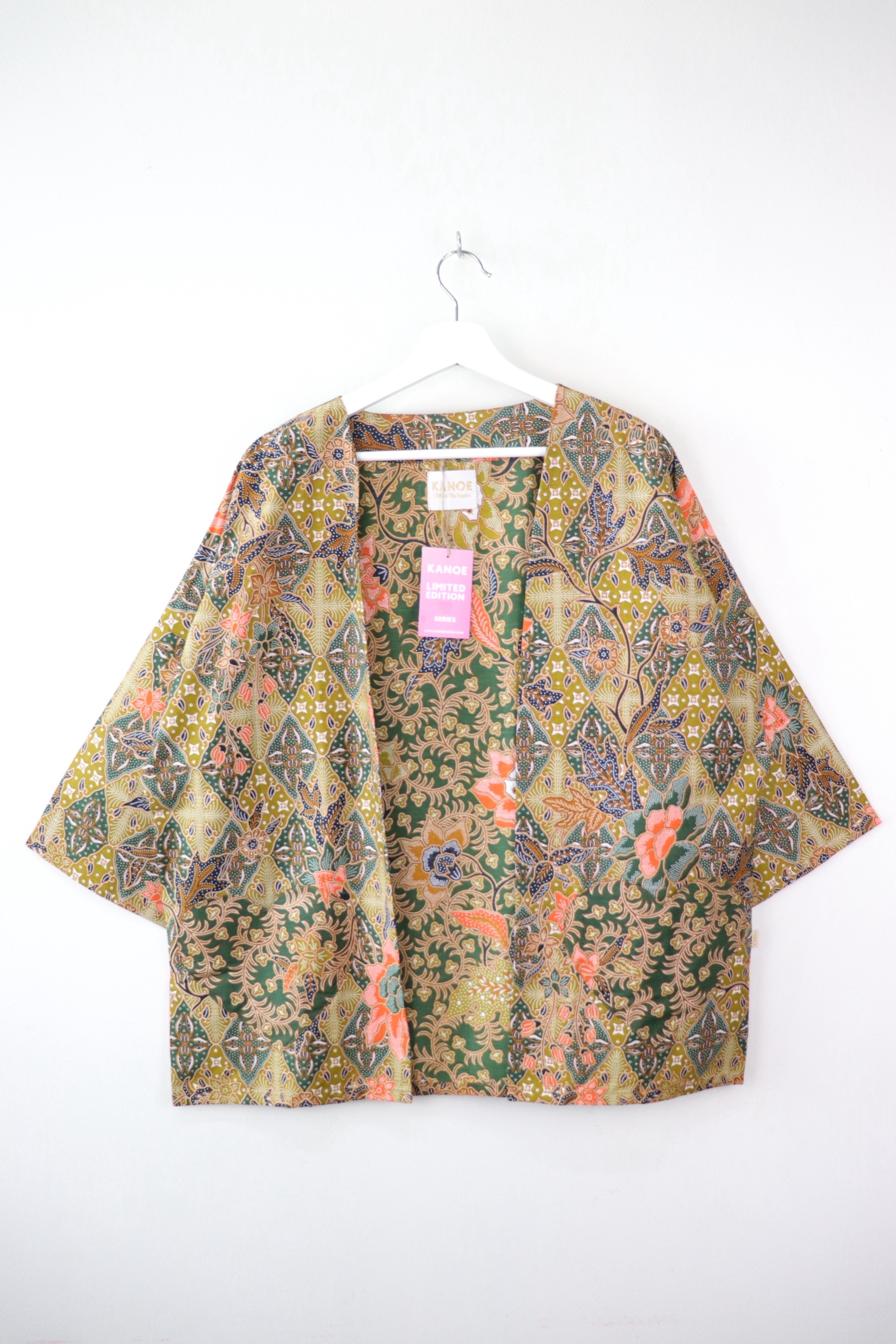 Kimono Basic Heart Pockets - Lime Light