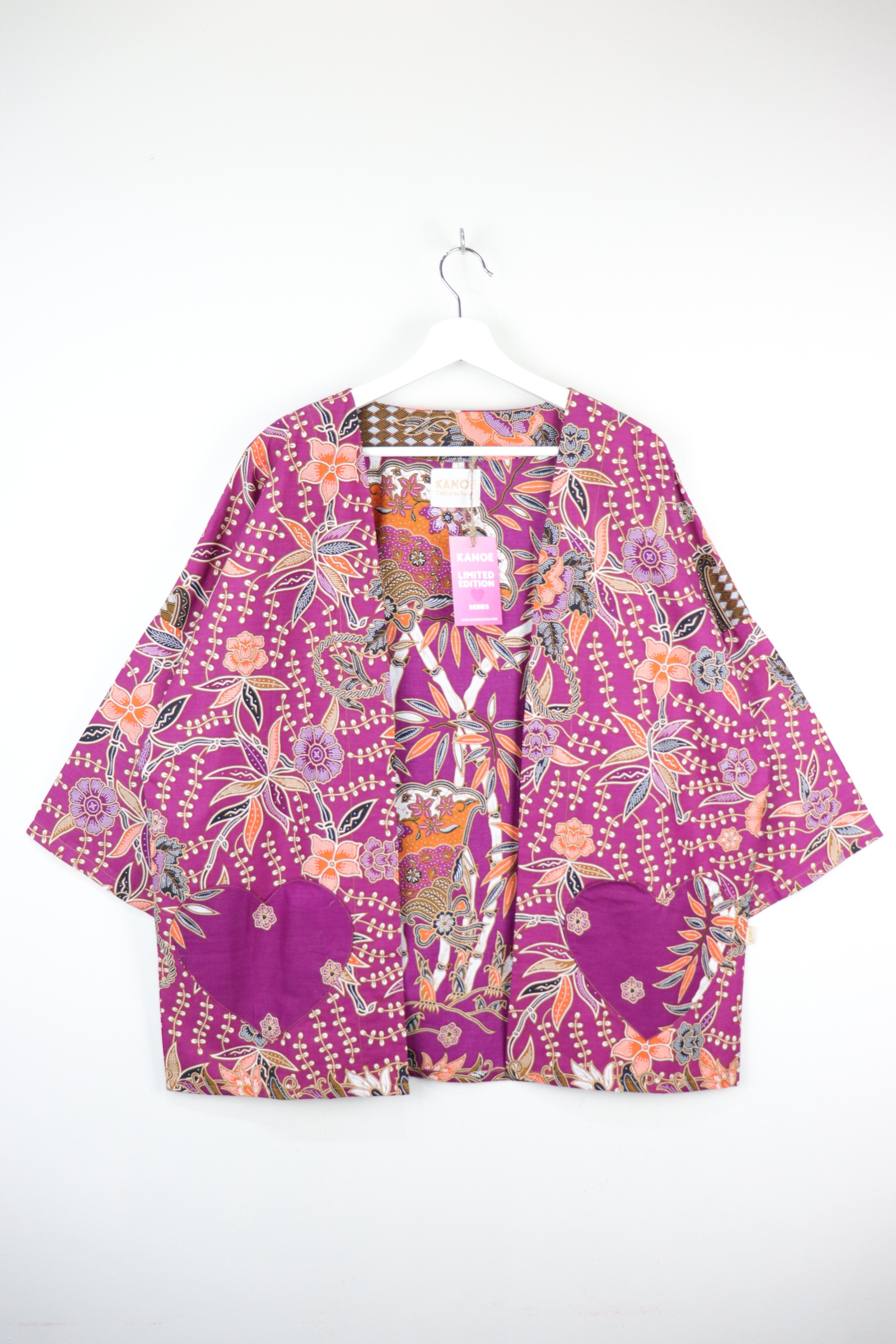 Kimono Basic Heart Pockets - Rosemary Delight