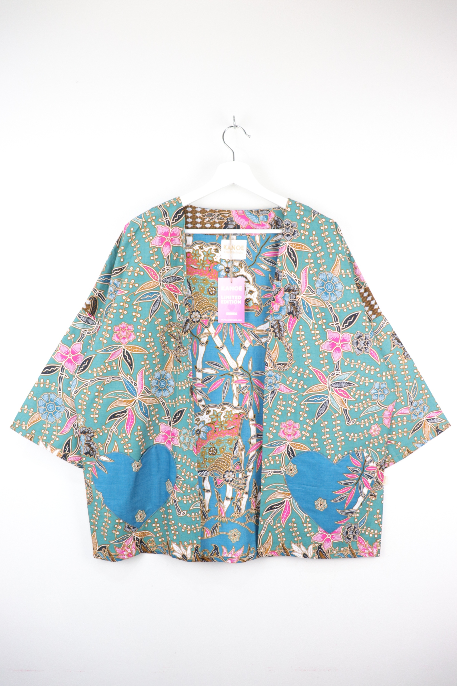Kimono Basic Heart Pockets - Summer Clear