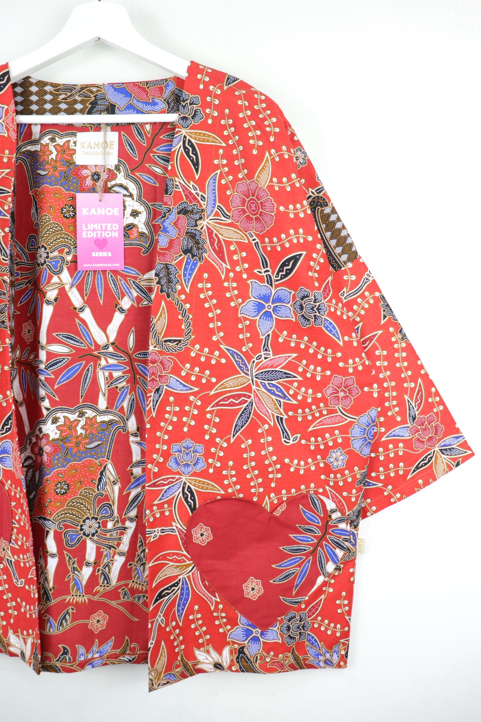 Kimono Basic Heart Pockets - Lily Blossom