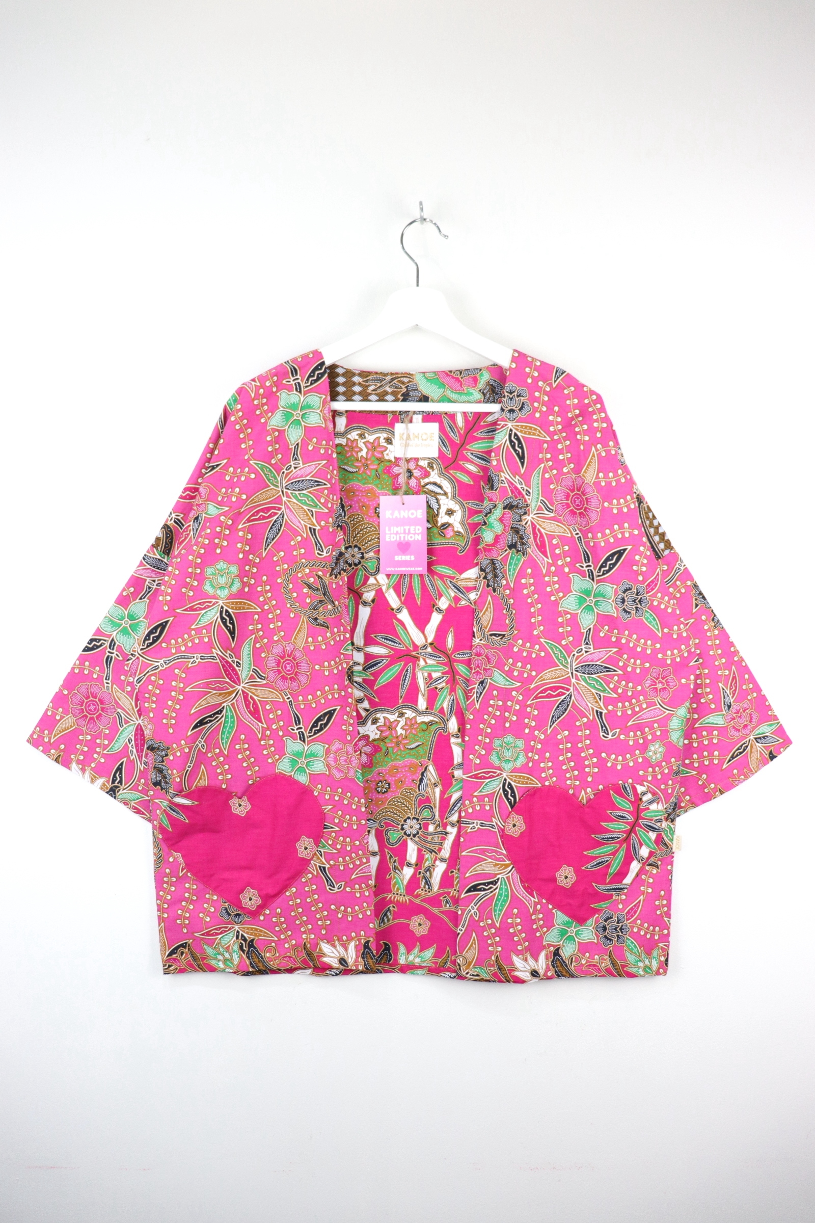 Kimono Basic Heart Pockets - Pinkie Love 