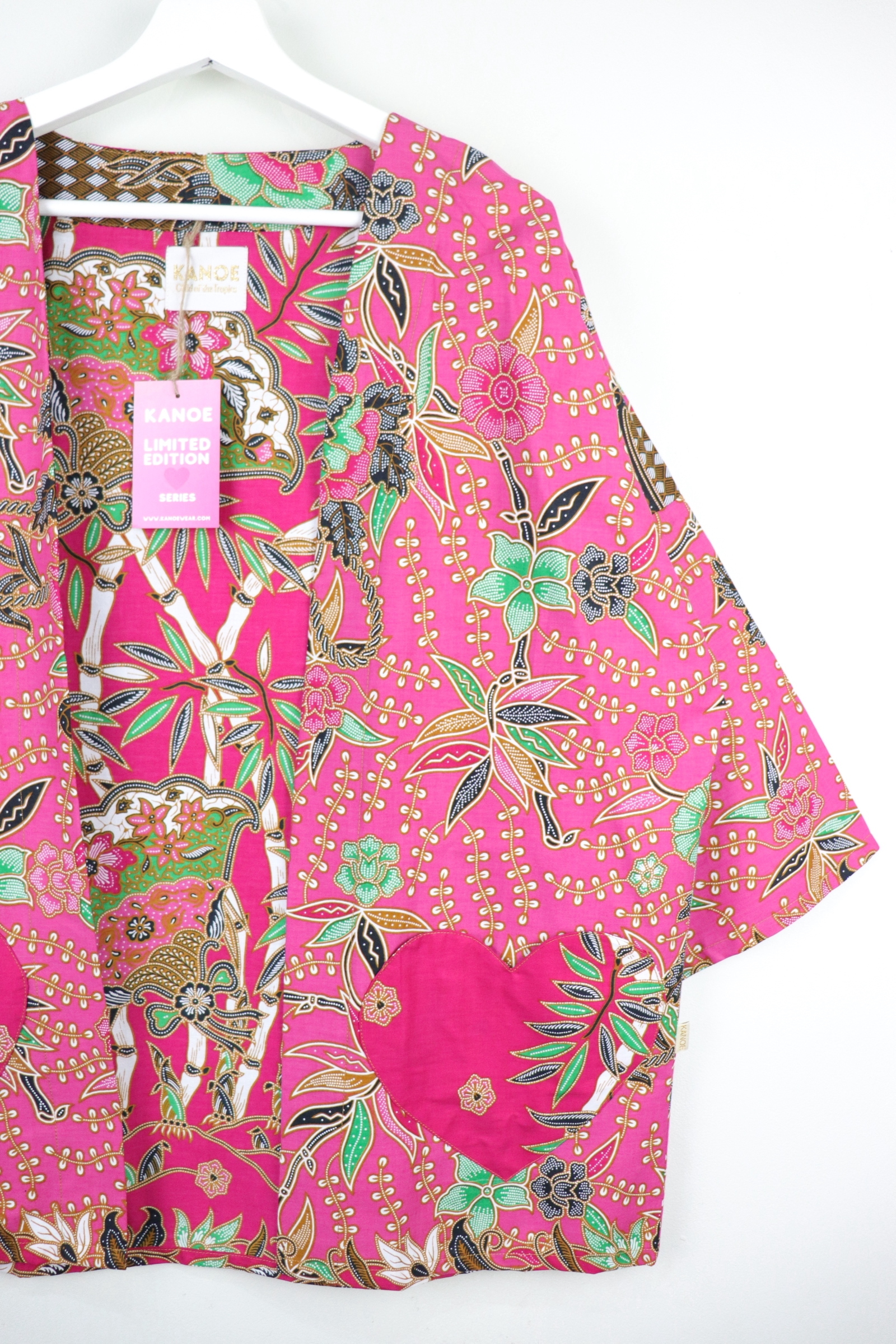 Kimono Basic Heart Pockets - Pinkie Love 