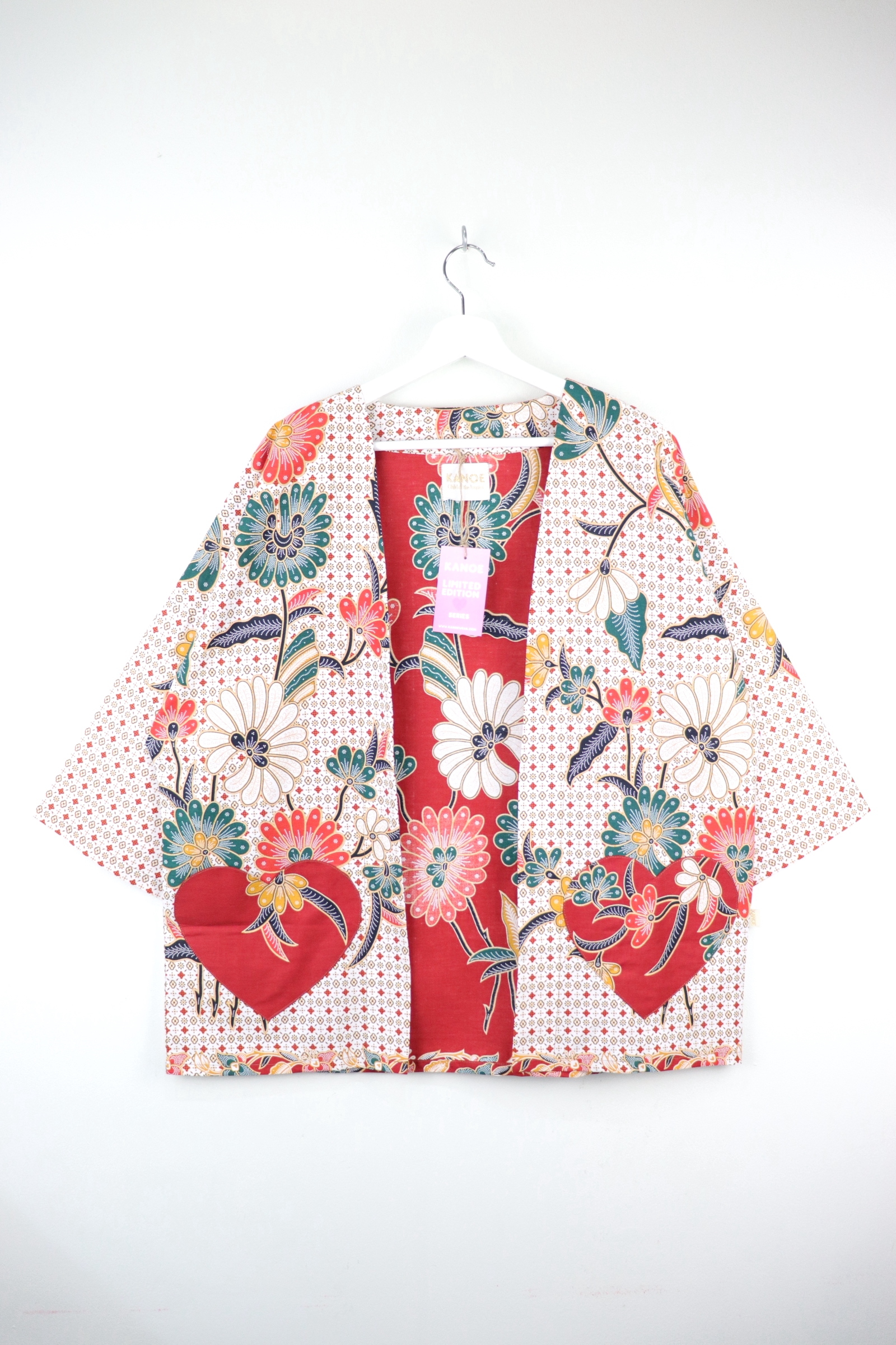 Kimono Basic Heart Pockets - Hugs & Kisses