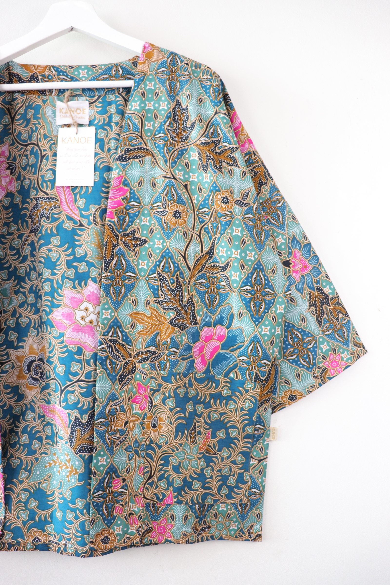Batik Kimono Basic - Minty Pops