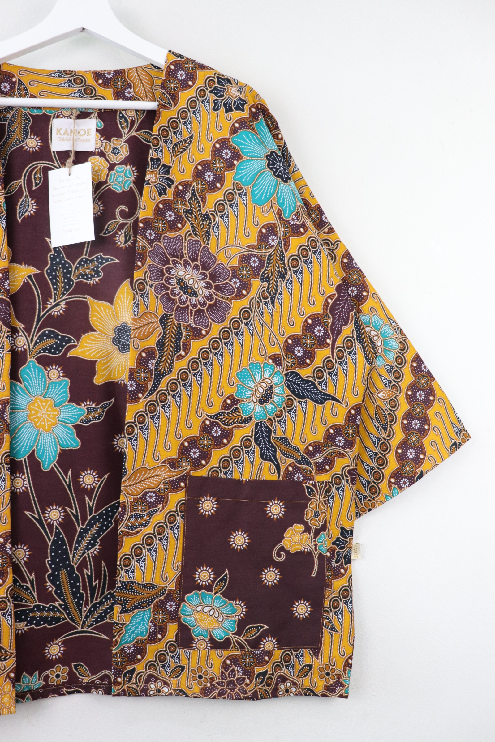Batik Kimono Basic - Lemon Sorbet