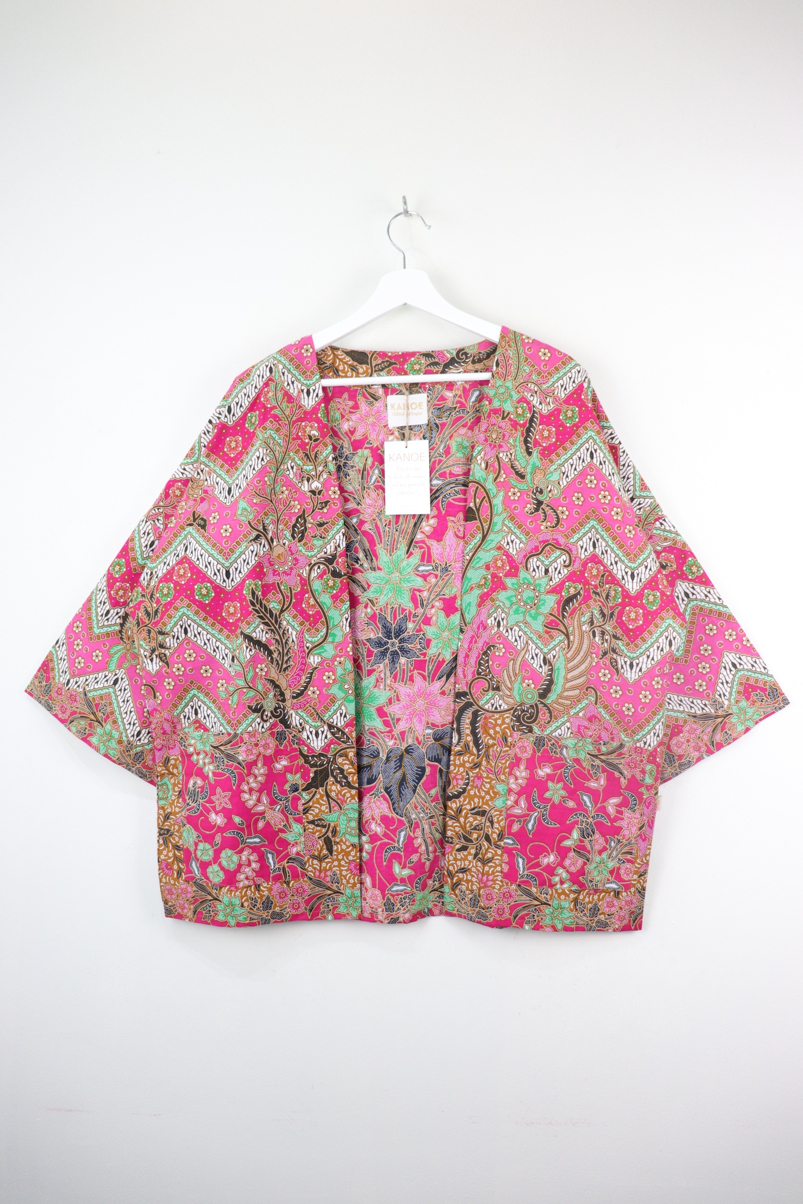 Batik Kimono Basic - Strawberry Lollies
