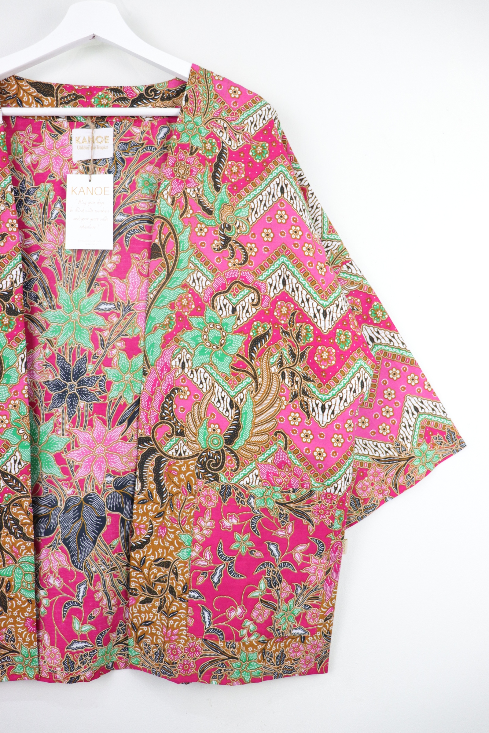 Batik Kimono Basic - Strawberry Lollies