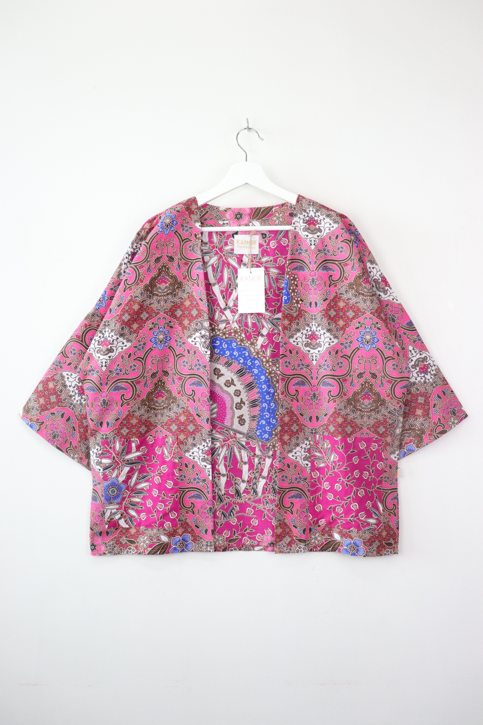 Batik Kimono Basic - Berry Blush