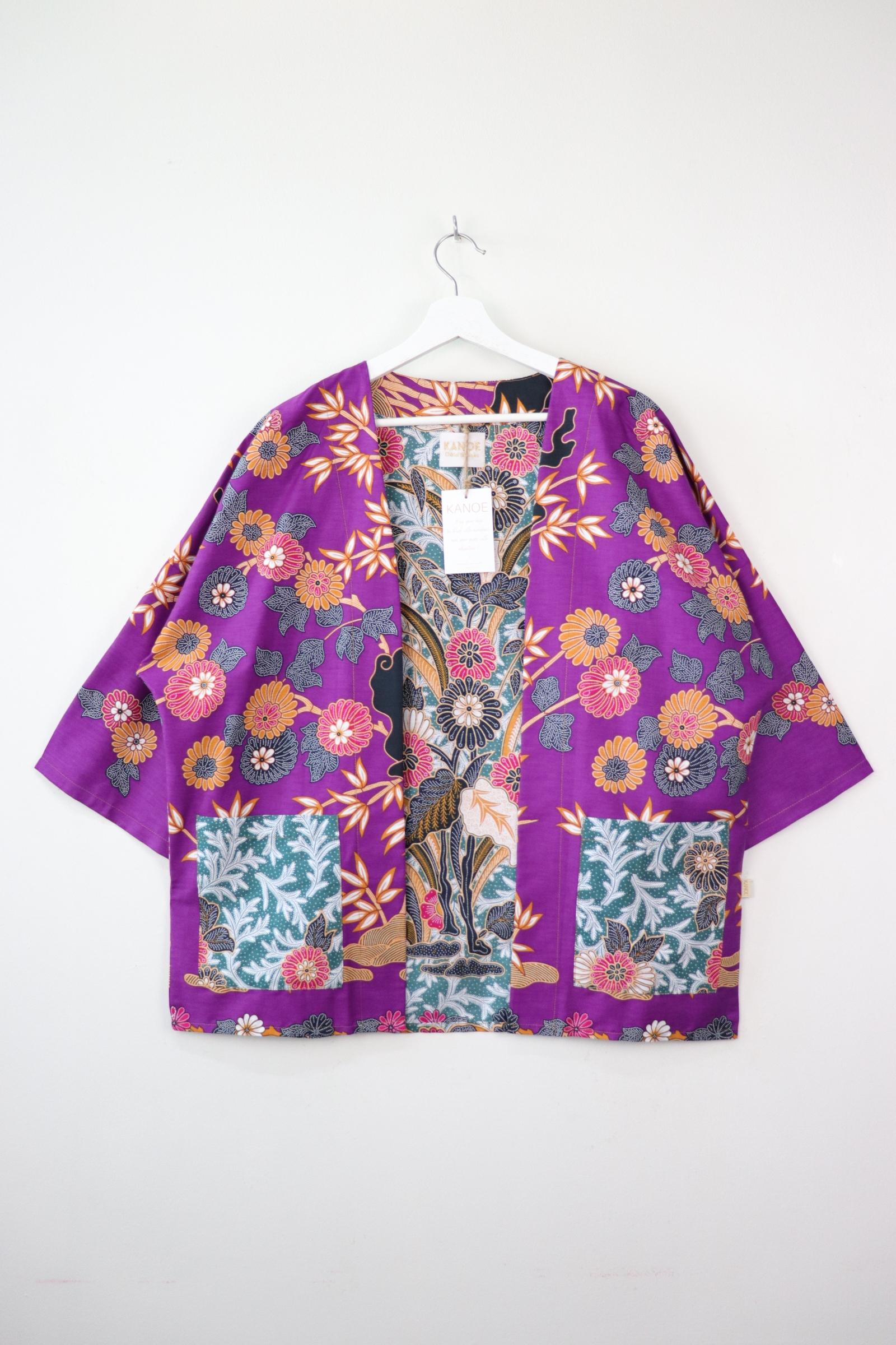 Batik Kimono Basic - Grape Kiss