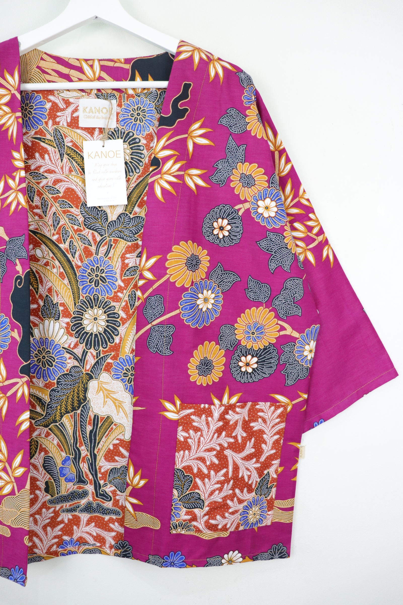 Batik Kimono Basic - Plum Puddin'