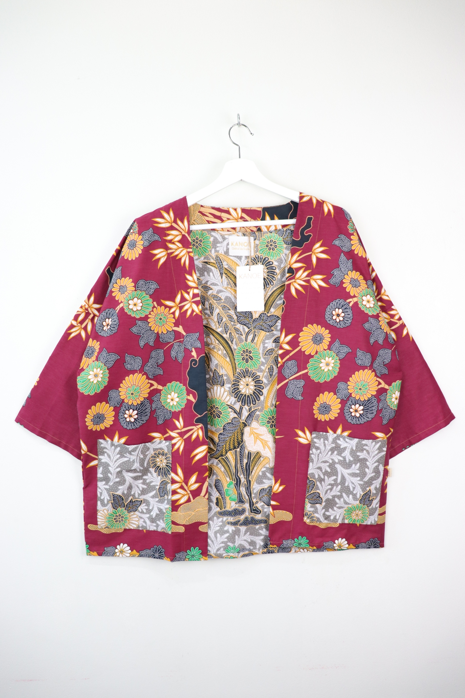 Batik Kimono Basic - Cranberry Pie
