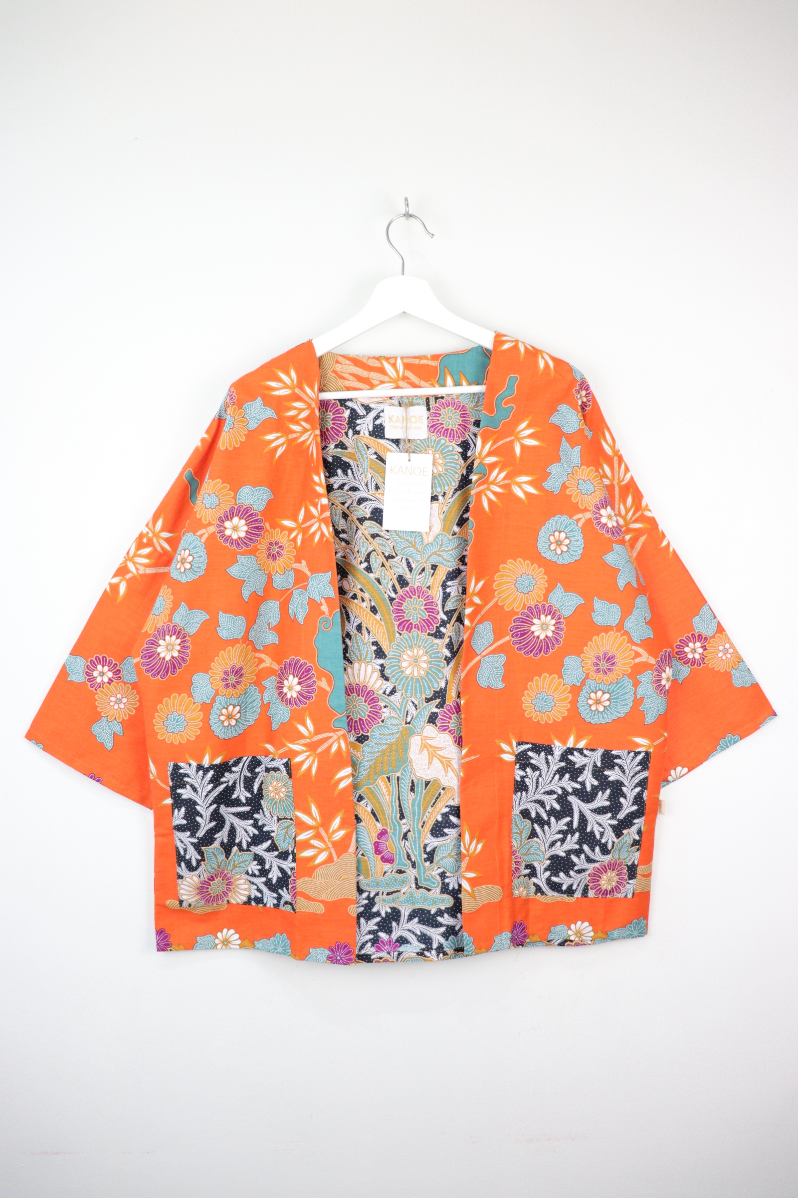 Batik Kimono Basic - Pumpkin Butter