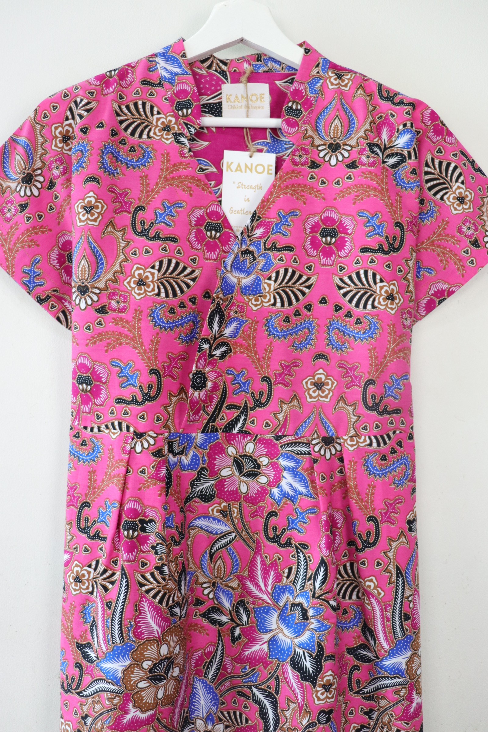 Kimono wrap dress w/ mandarin collar - Loving Lily