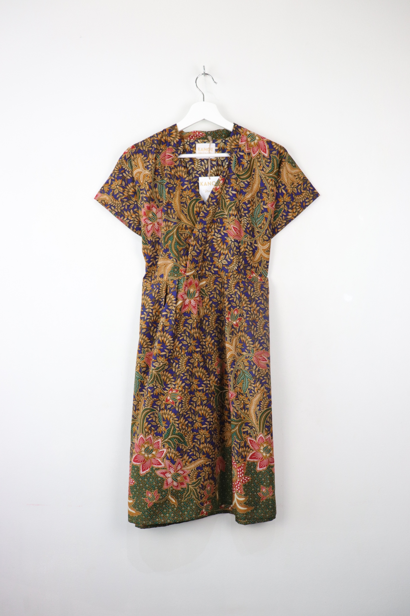 Kimono wrap dress w/ mandarin collar - Wisdom Tune