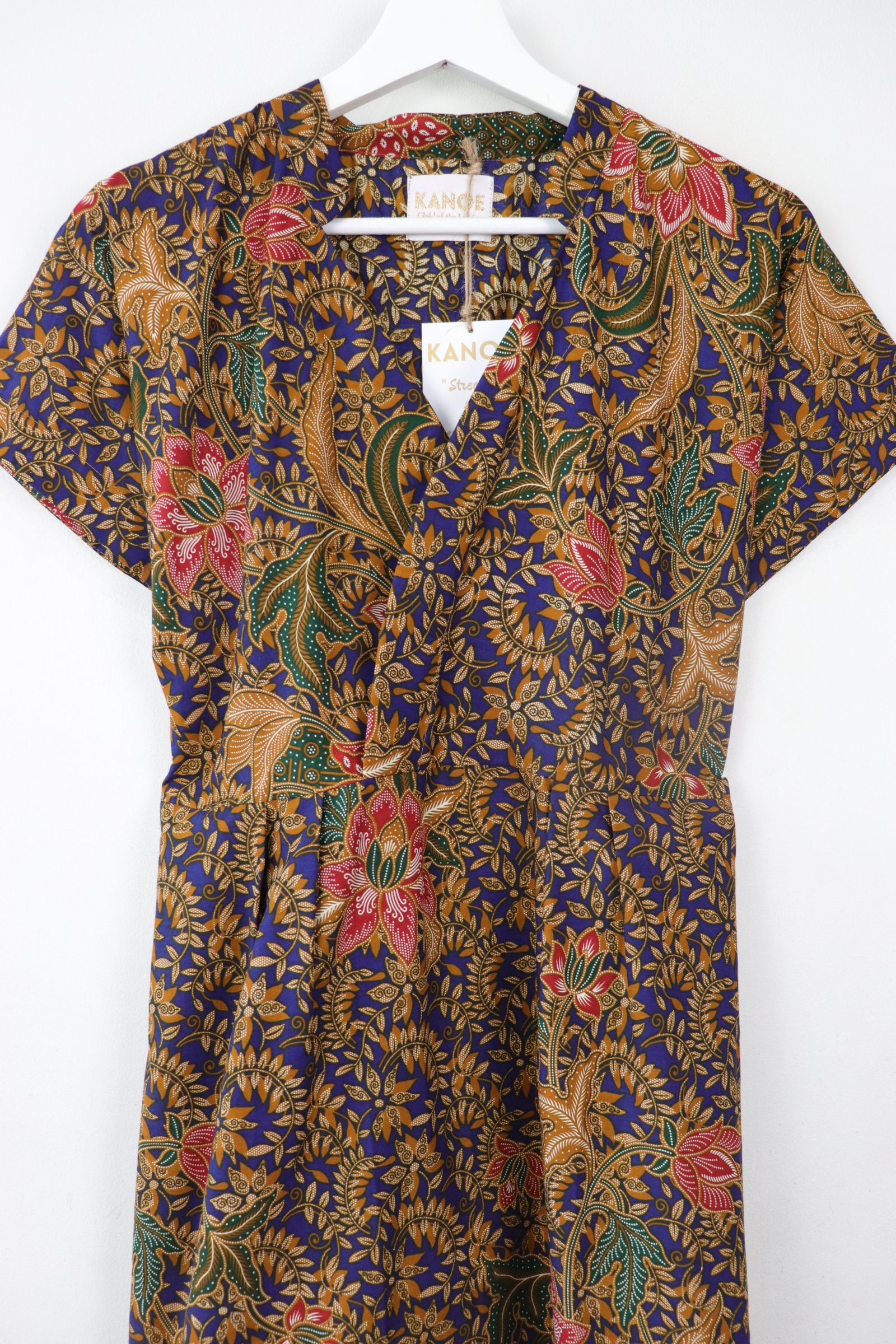 Kimono wrap dress w/ mandarin collar - Wisdom Tune