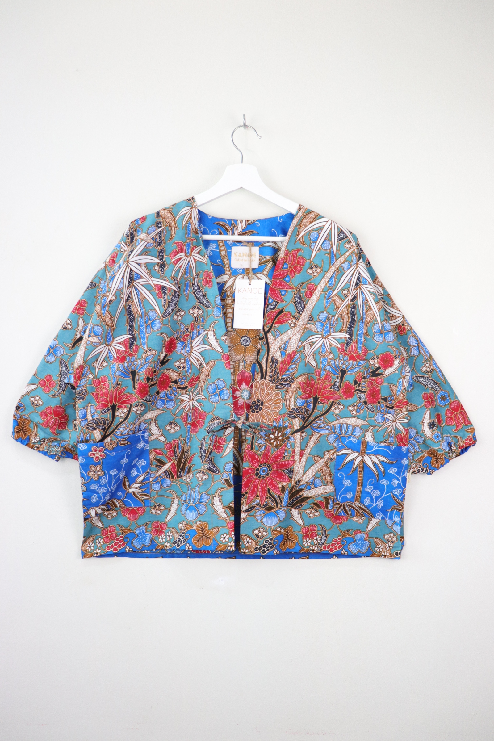 Batik Kimono Signature - Bamboo Blues