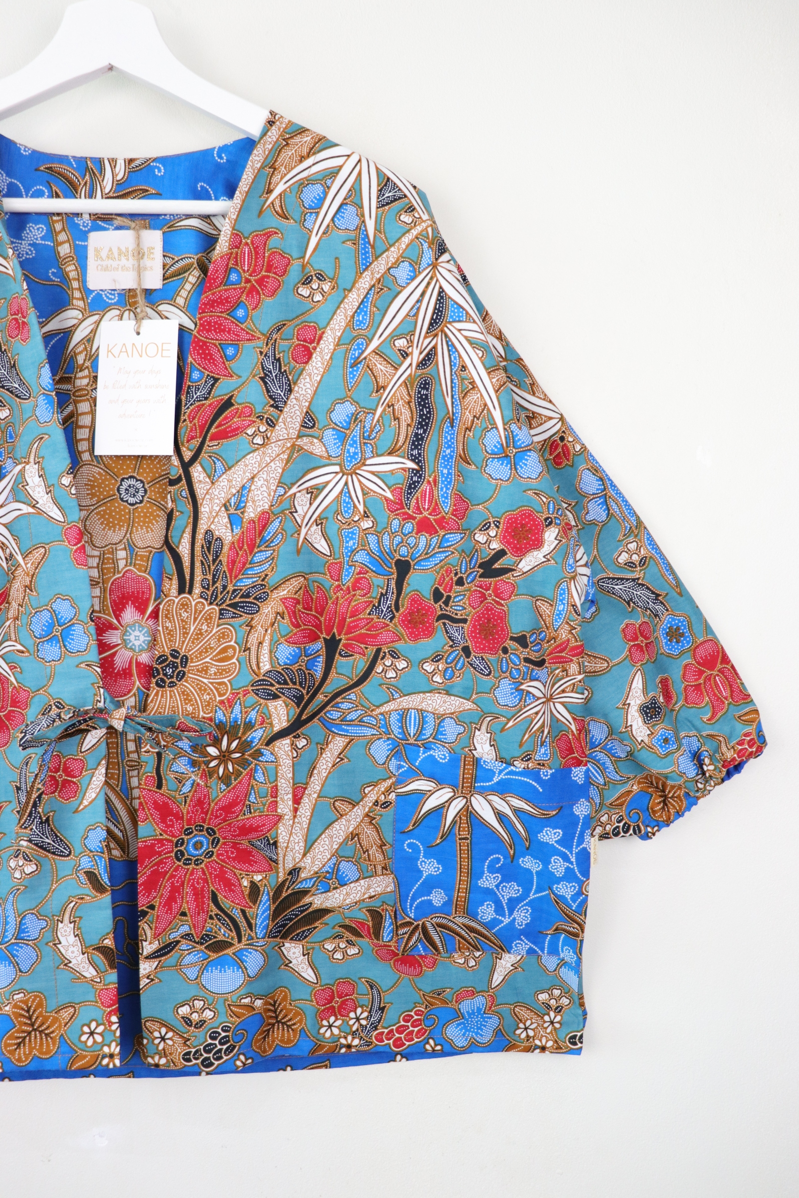Batik Kimono Signature - Bamboo Blues