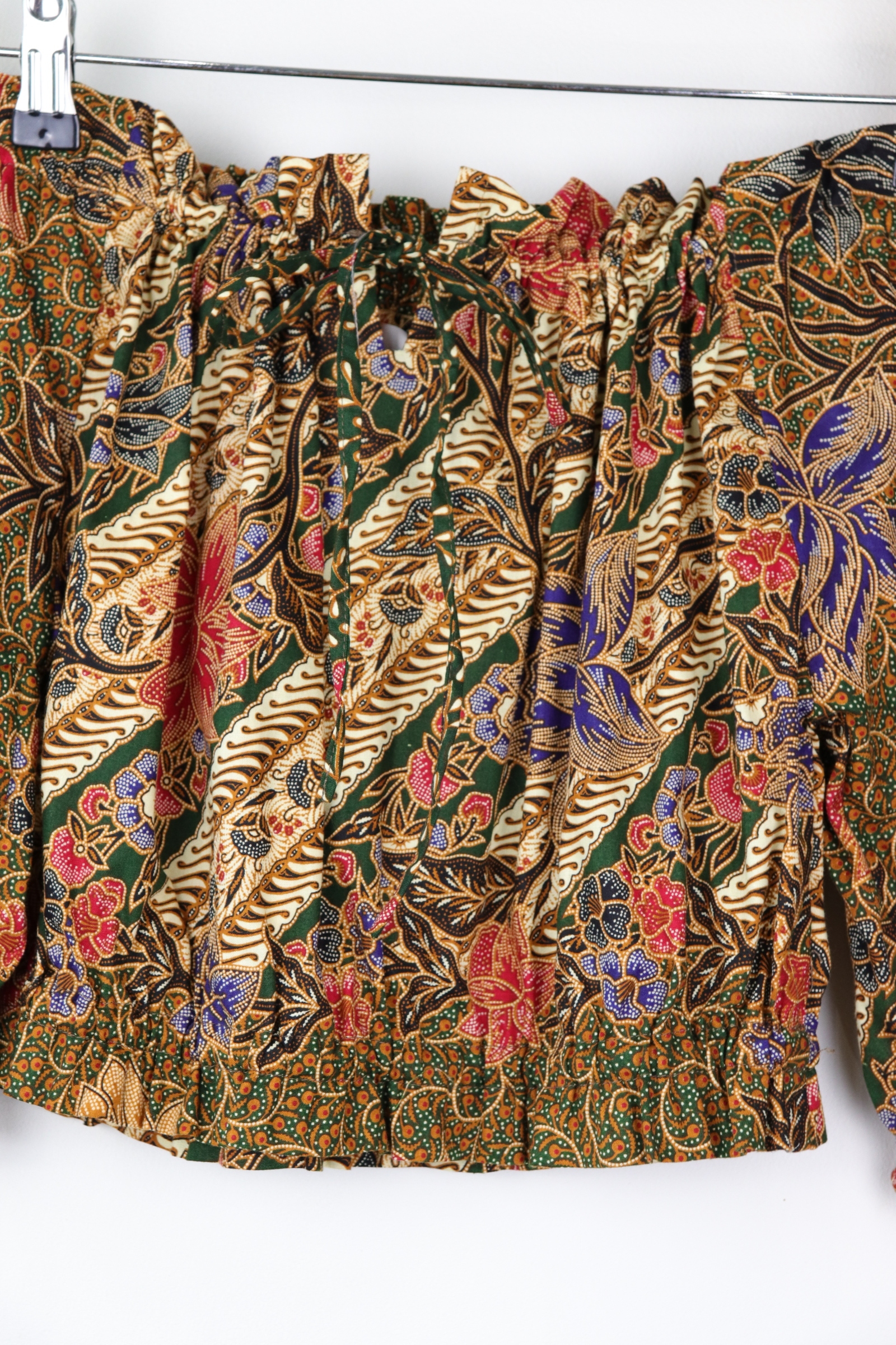 Off-Shoulder Batik Blouse - Jenna