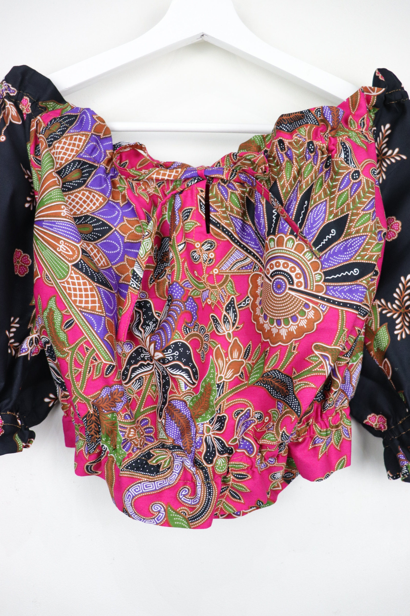 Off-Shoulder Batik Blouse - Sophie
