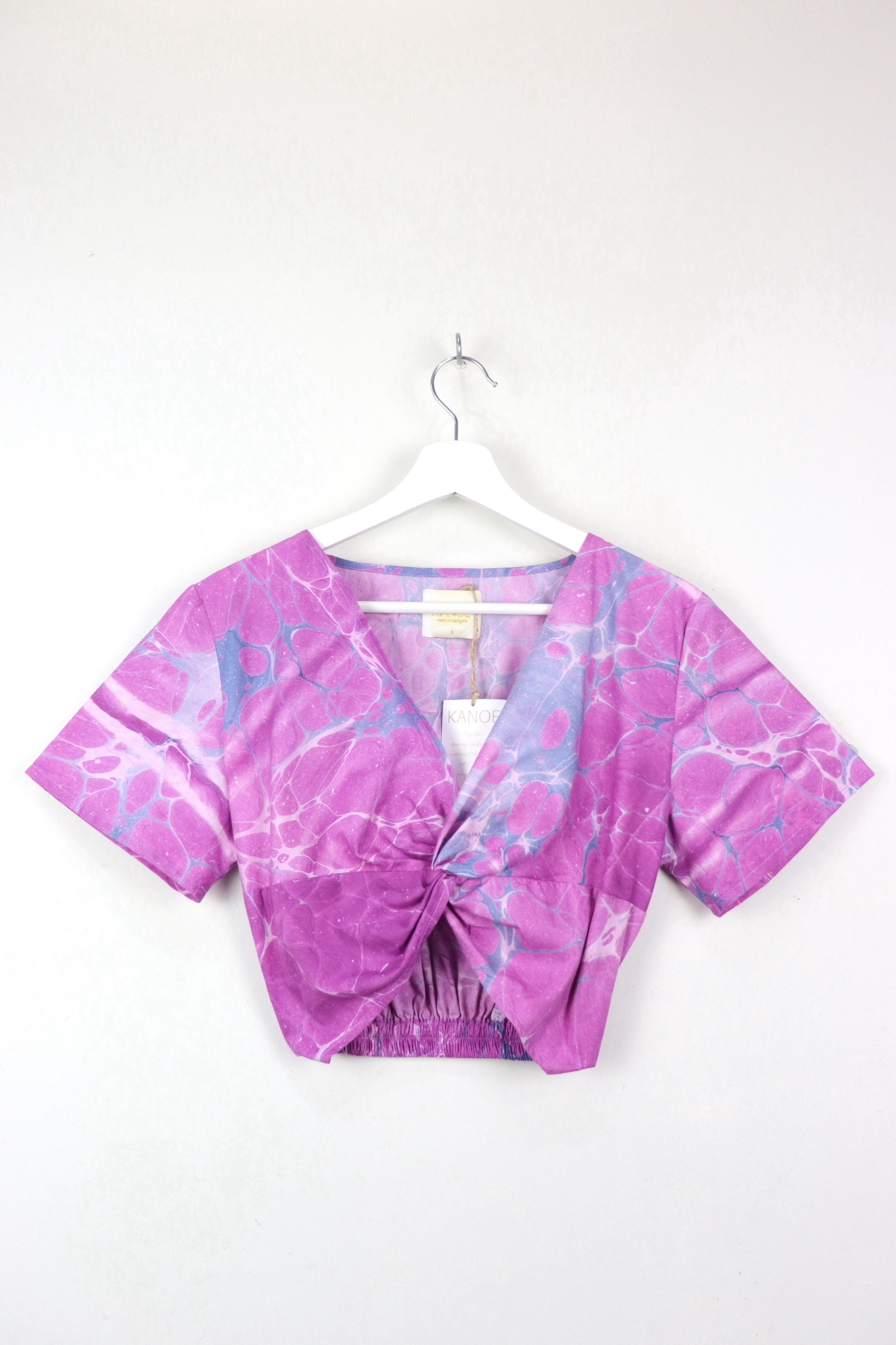HandMarbled Twisted Top - X