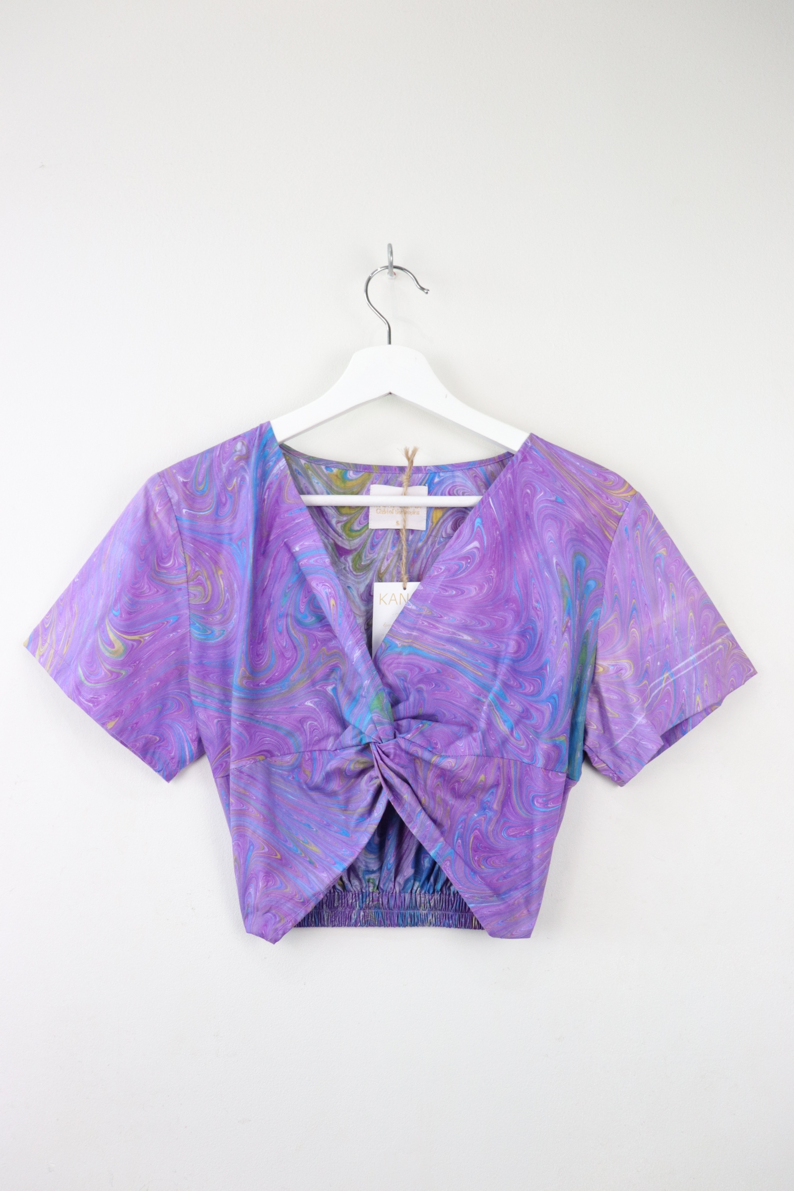 HandMarbled Twisted Top - Galaxy Glo