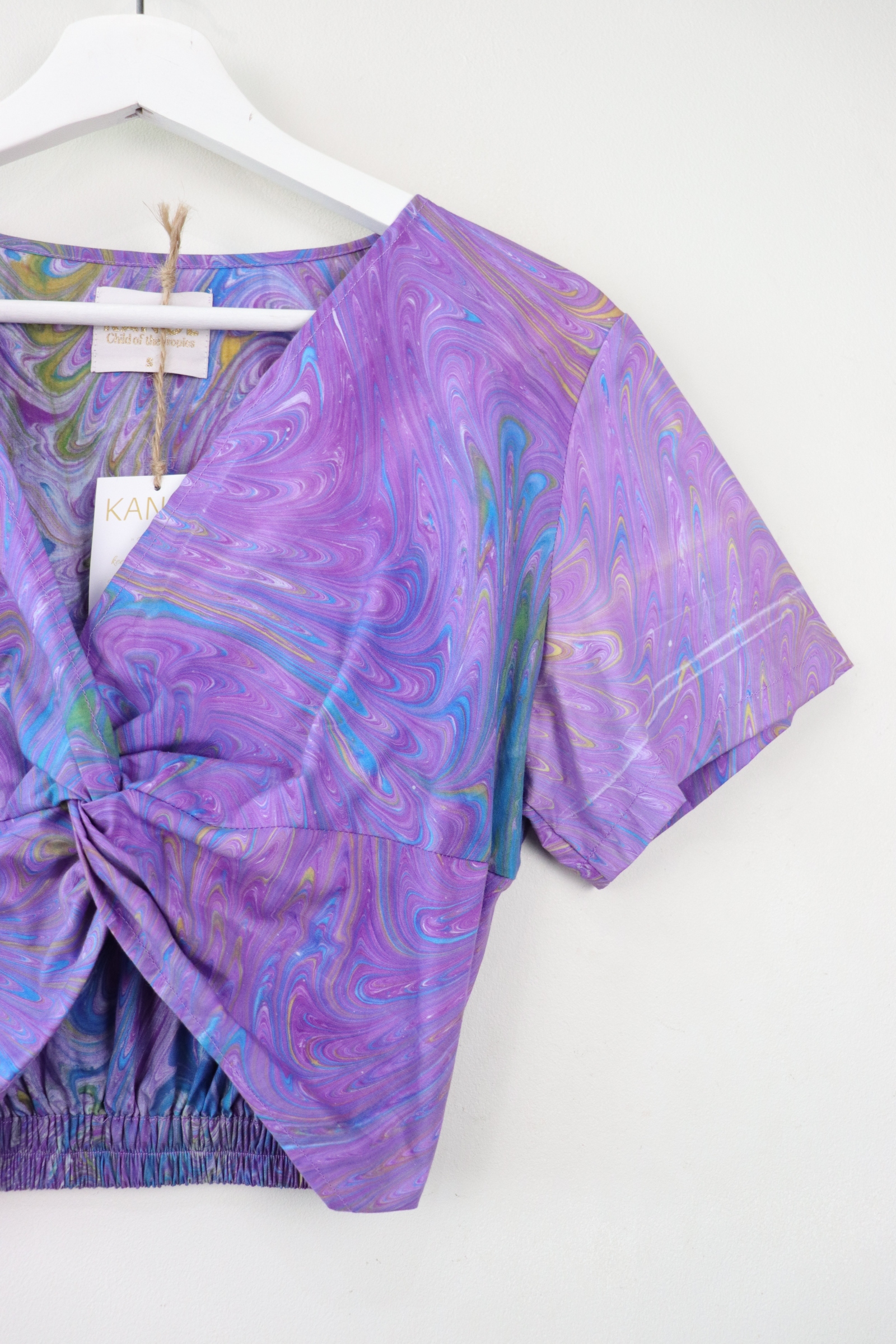HandMarbled Twisted Top - Galaxy Glo