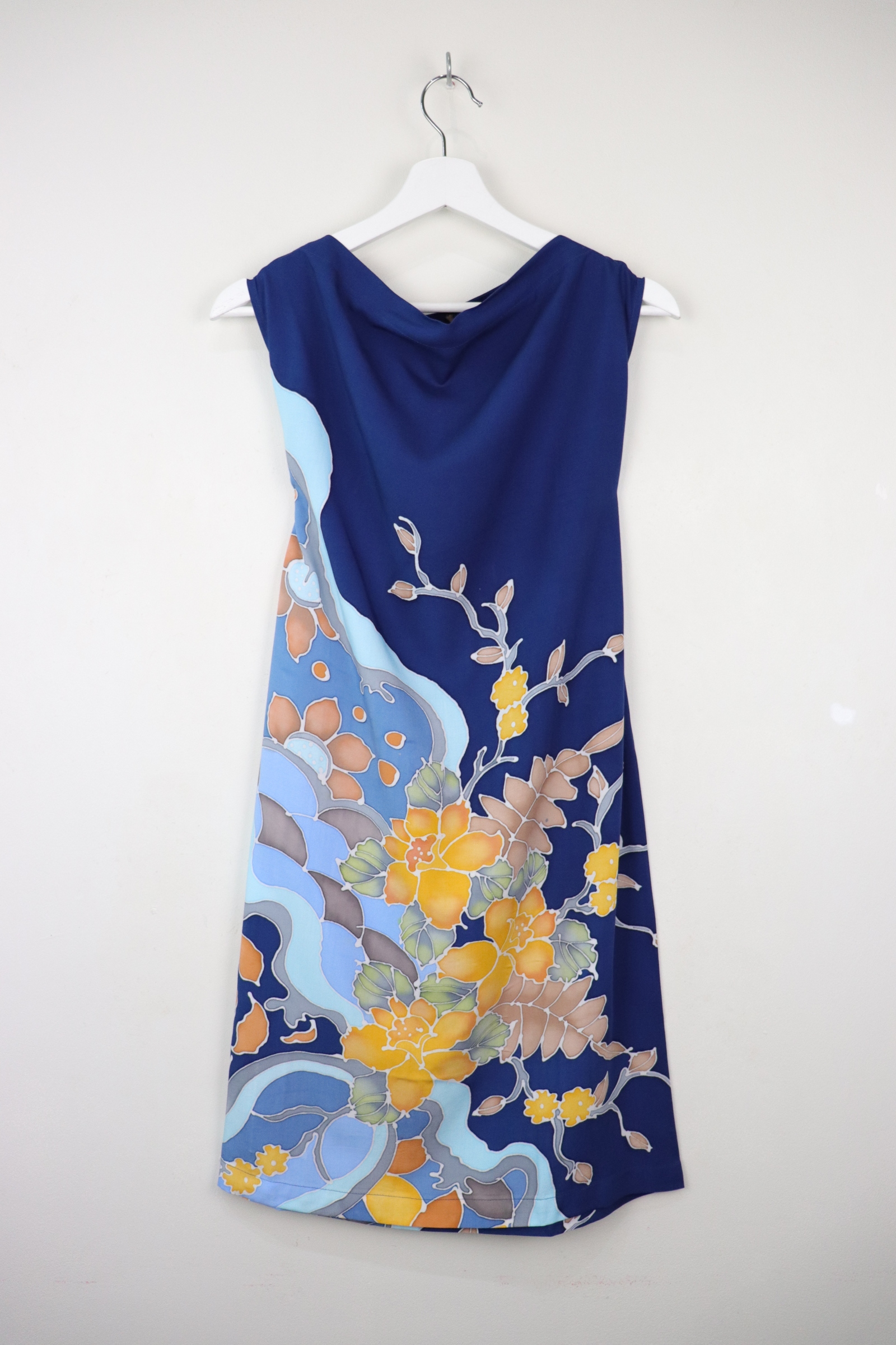 Batik Cowl Dress - Sunshine Sky [HandPainted Batik]