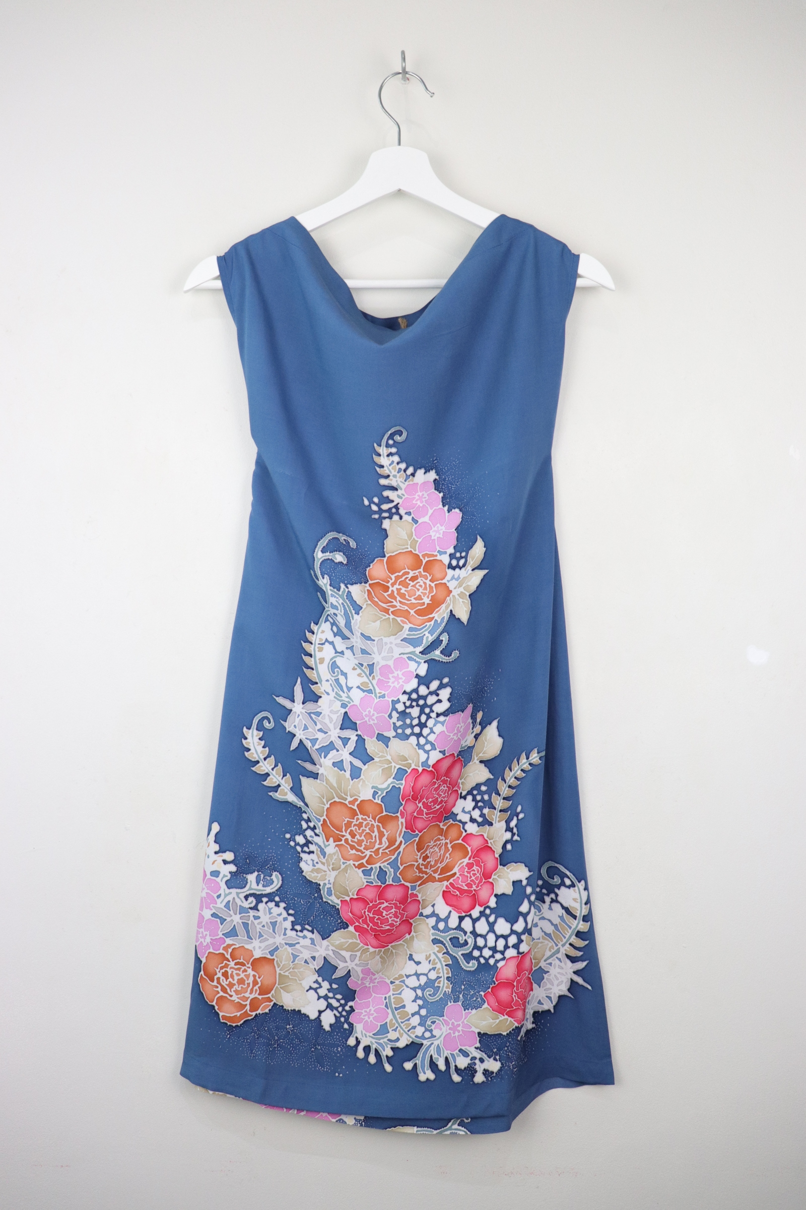 Batik Cowl Dress - Rose Water *Flawed [HandPainted Batik]