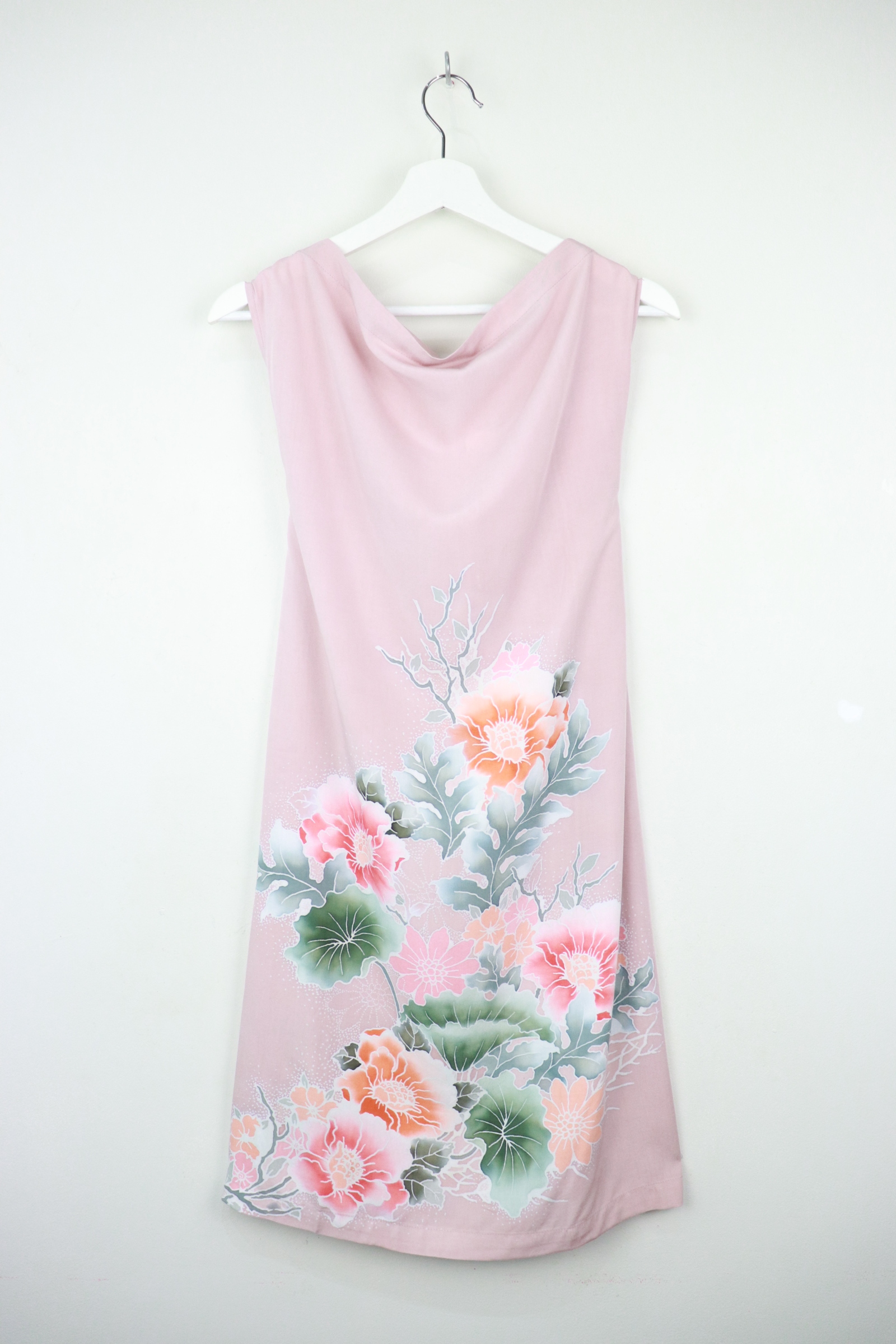 Batik Cowl Dress - Dahlia Darling [HandPainted Batik]
