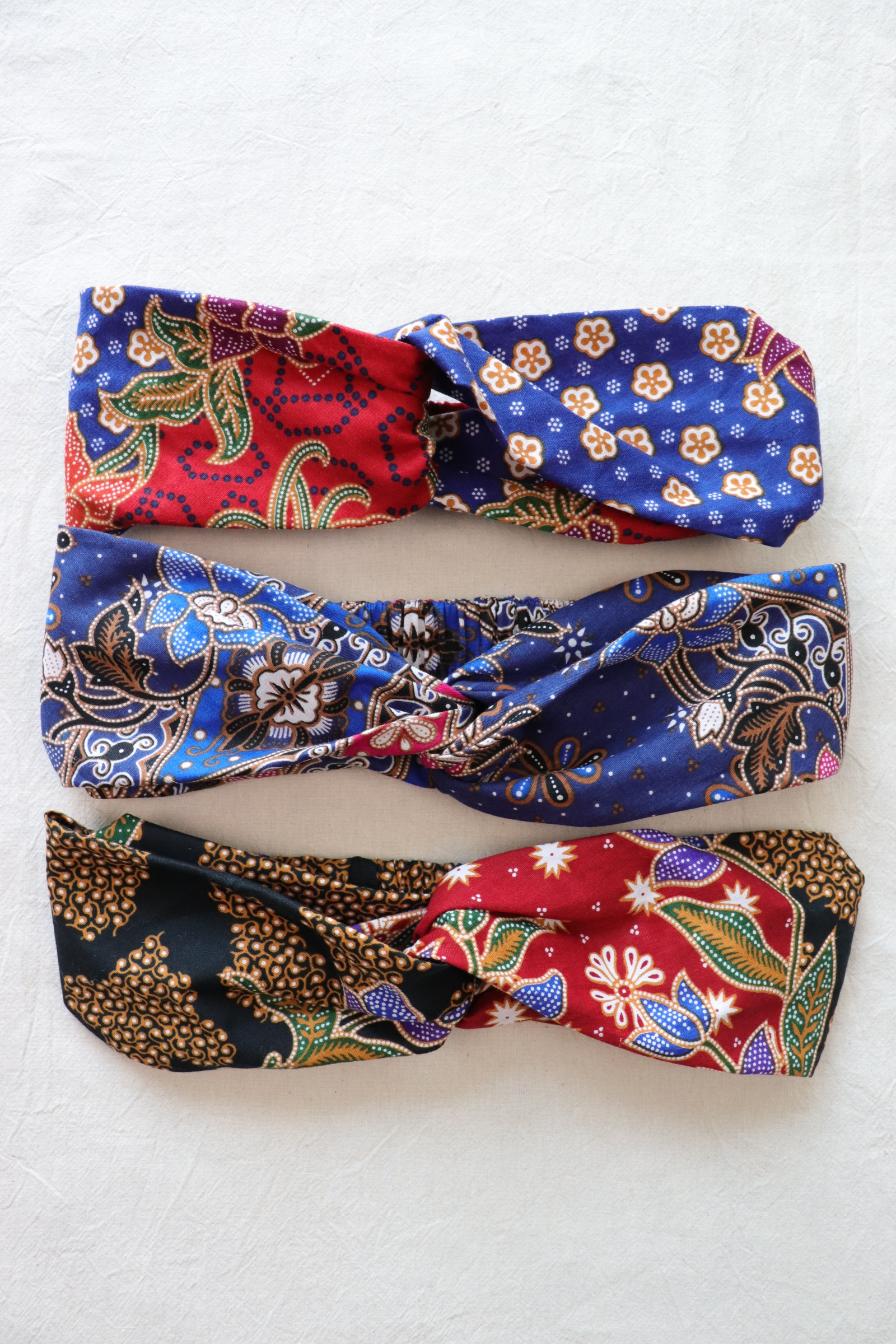 Crossover Batik Headbands [Set of 3] - Nasi Kerabu