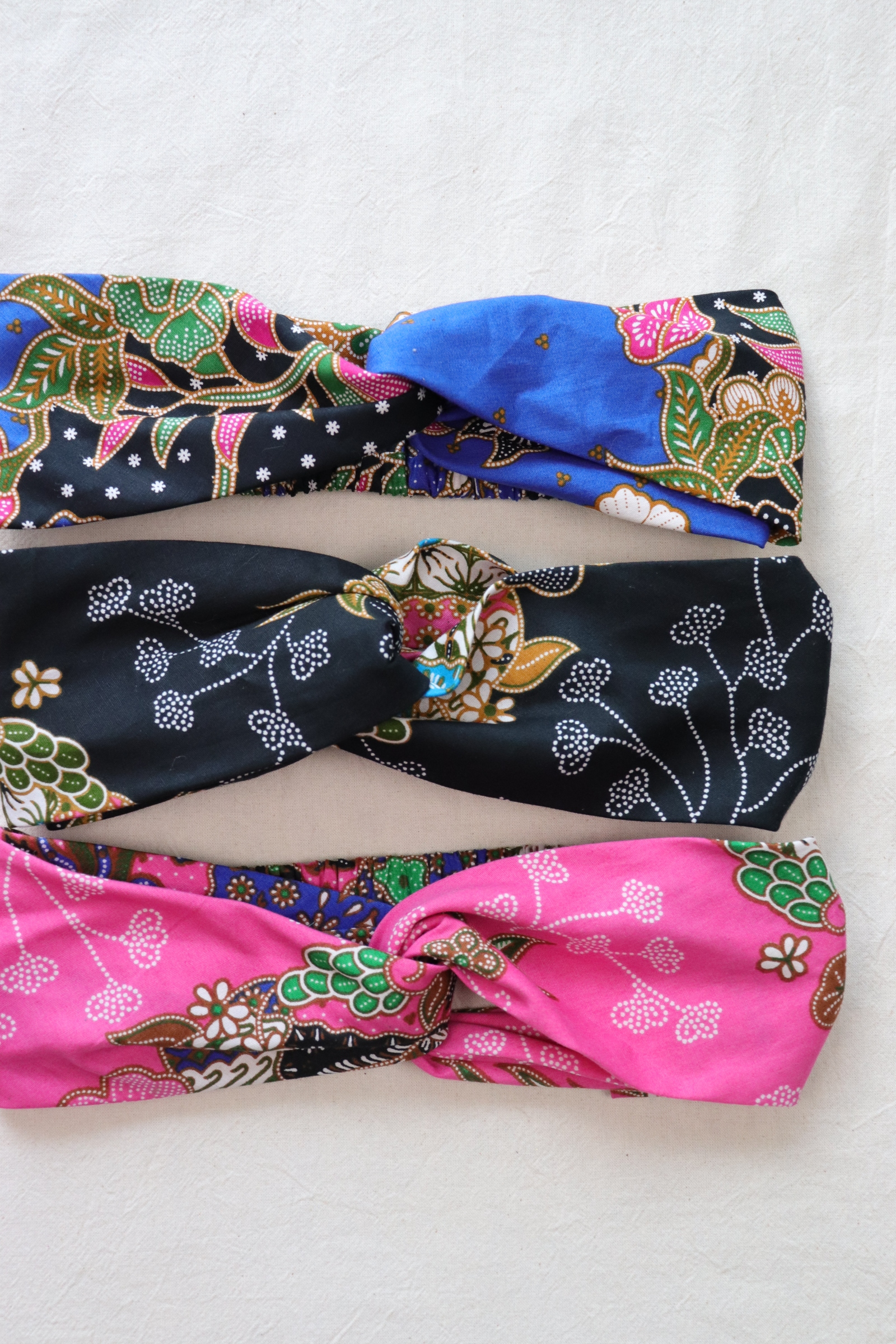 Crossover Batik Headbands [Set of 3] - Bandung Susu