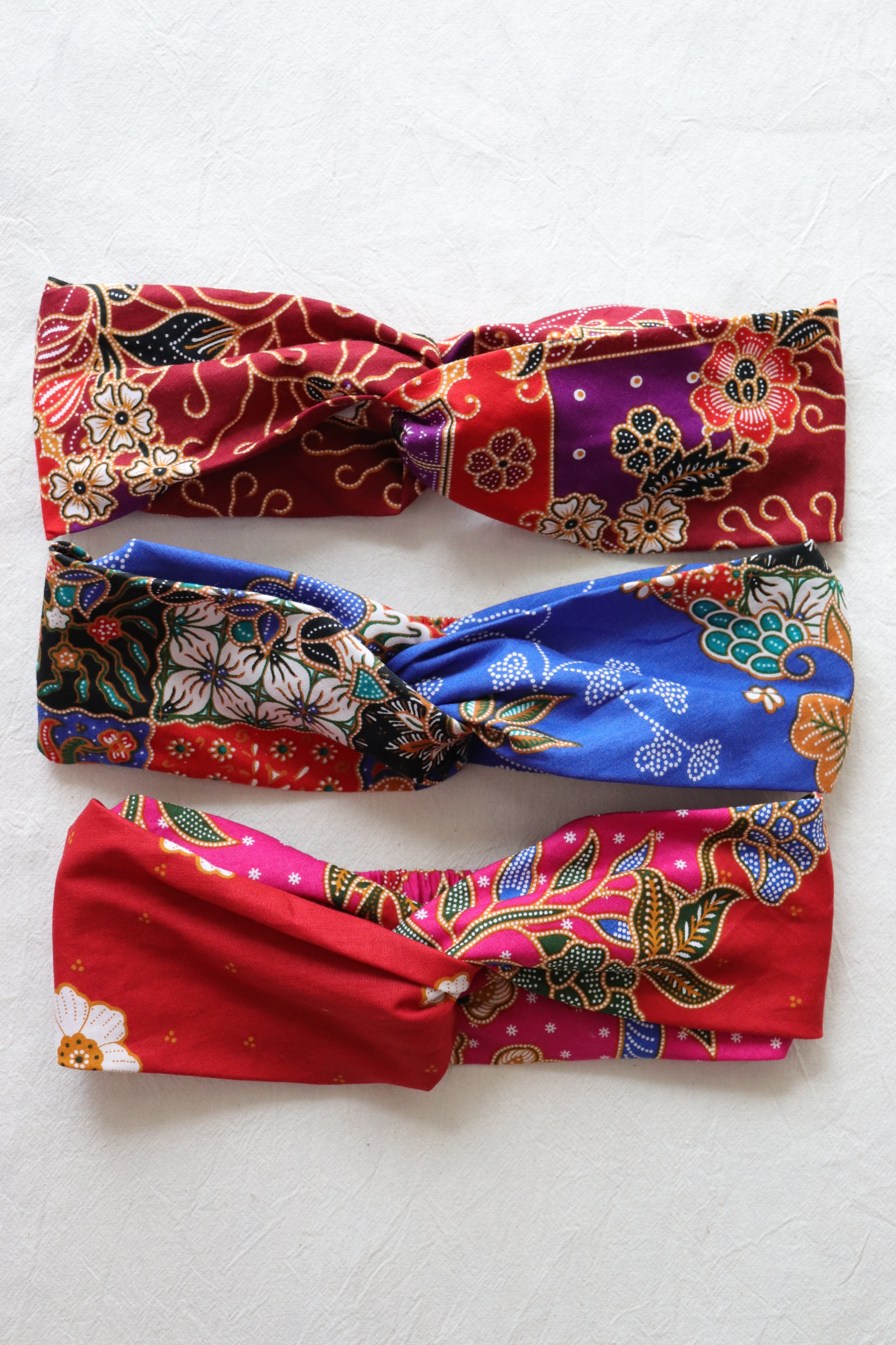 Crossover Batik Headbands [Set of 3] - Kuih Keria