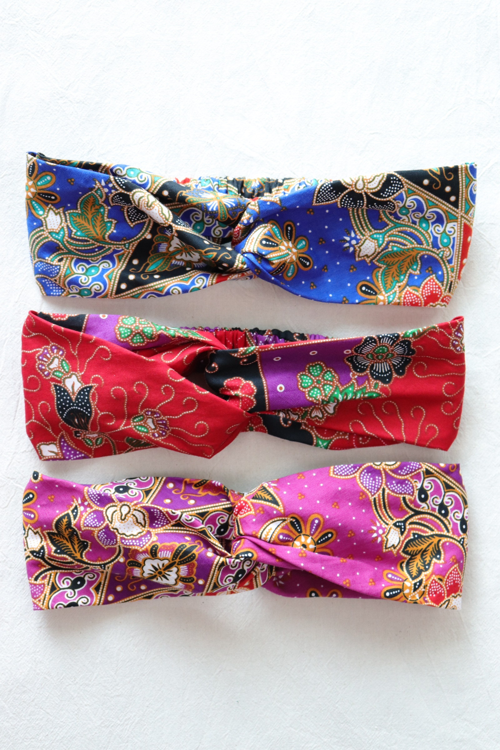 Crossover Batik Headbands [Set of 3] - Tang Yuan