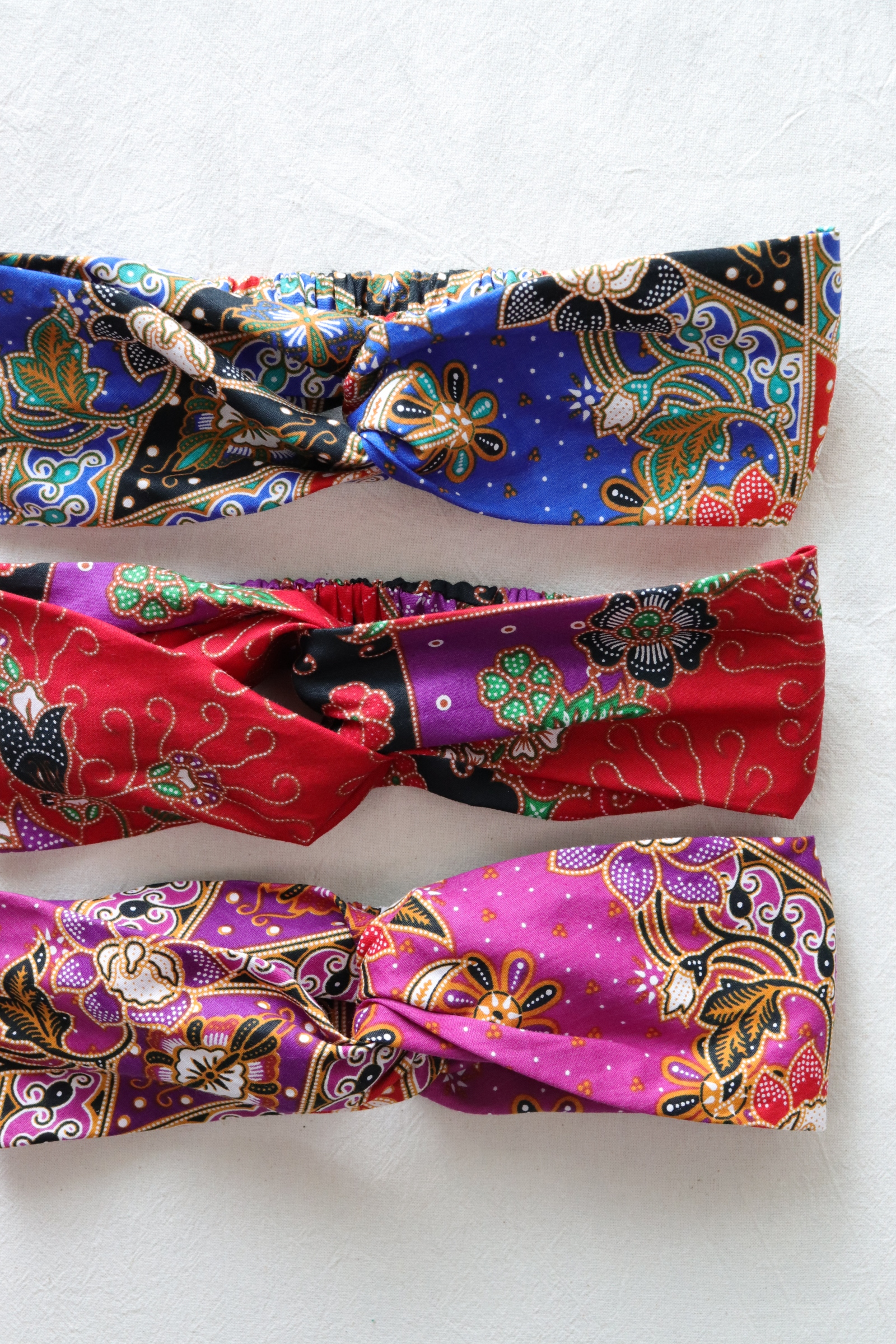 Crossover Batik Headbands [Set of 3] - Tang Yuan