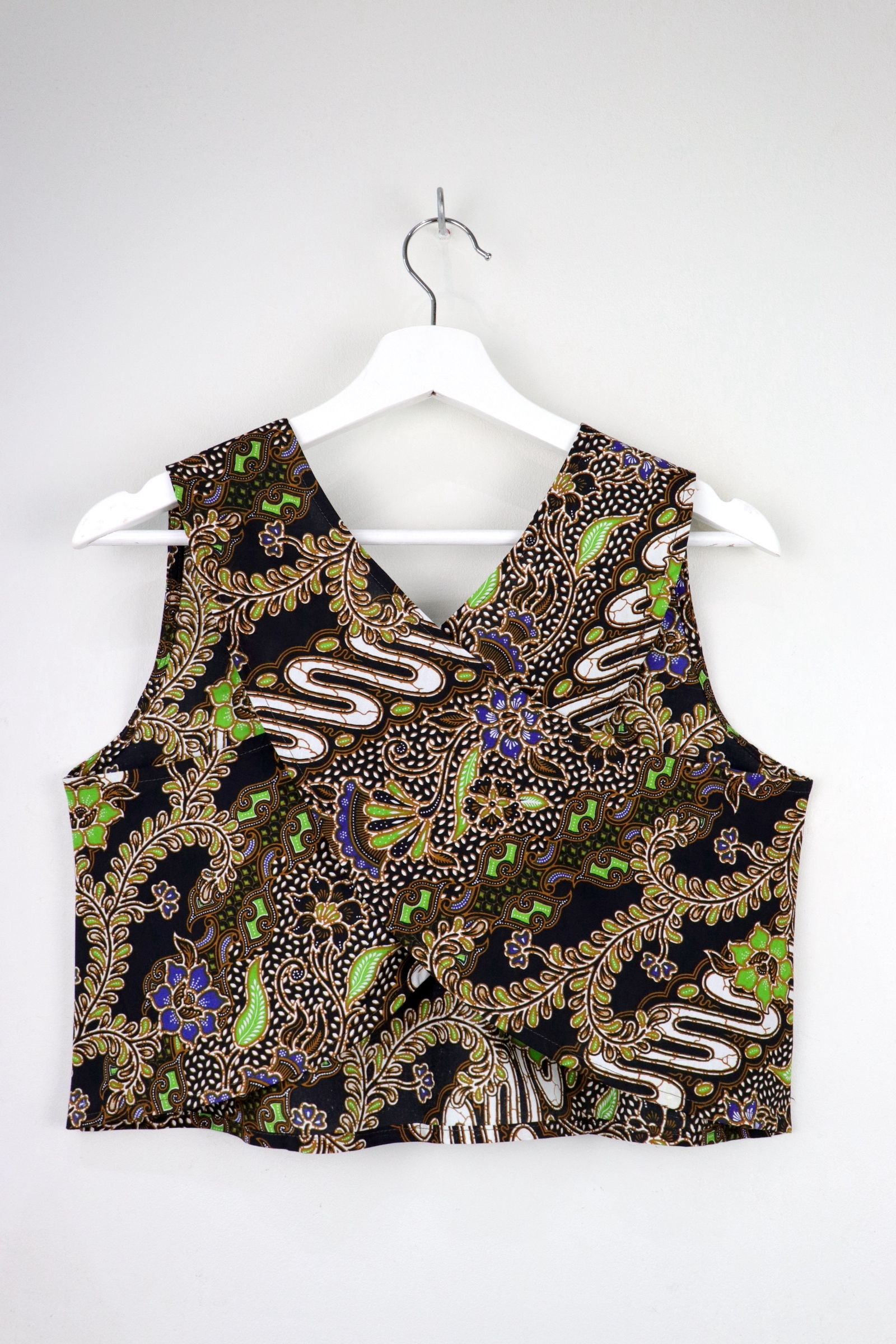 Napkin Batik Top - Black Fern