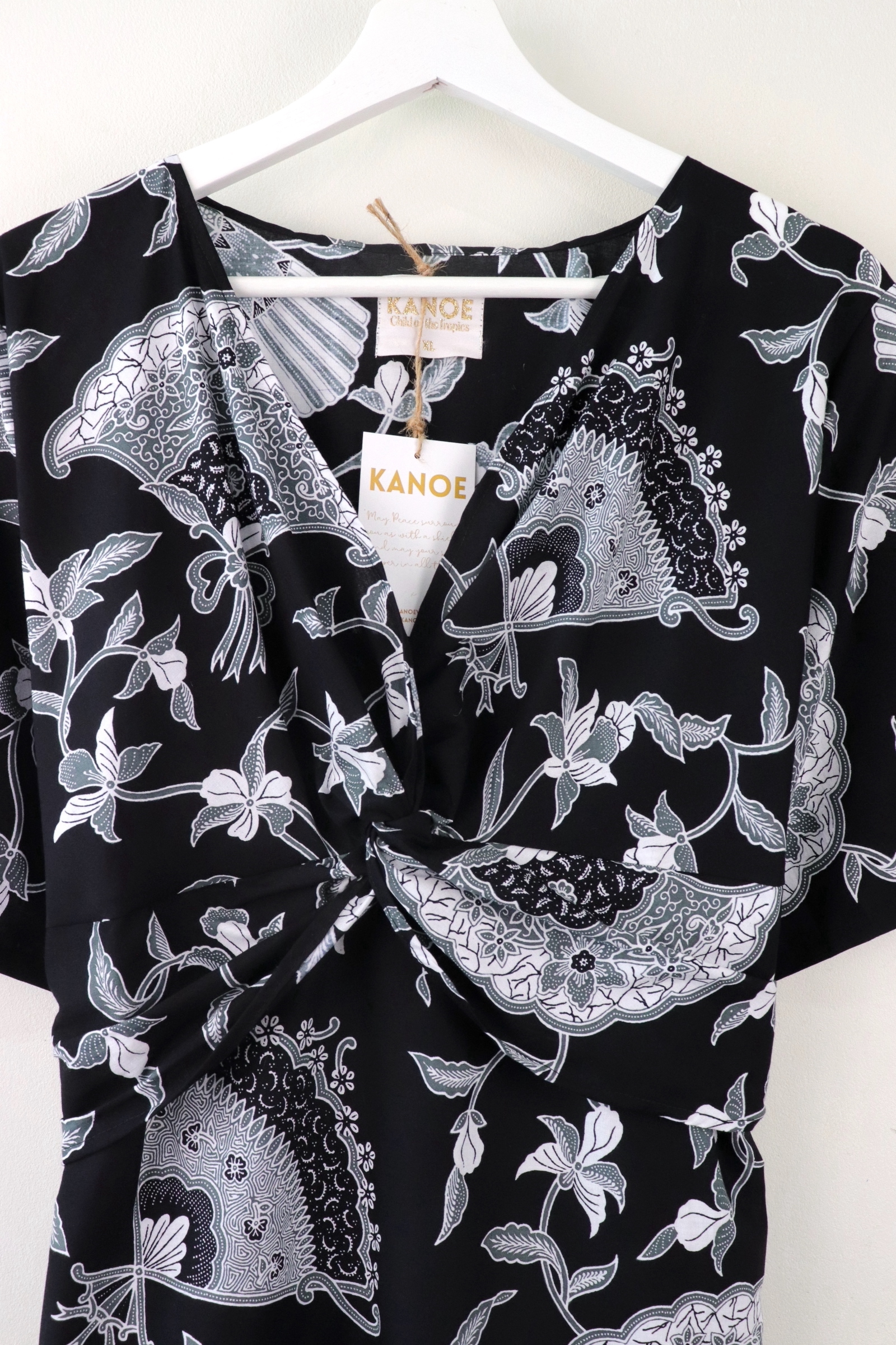 Twisted Front Dress - Nelly Noir