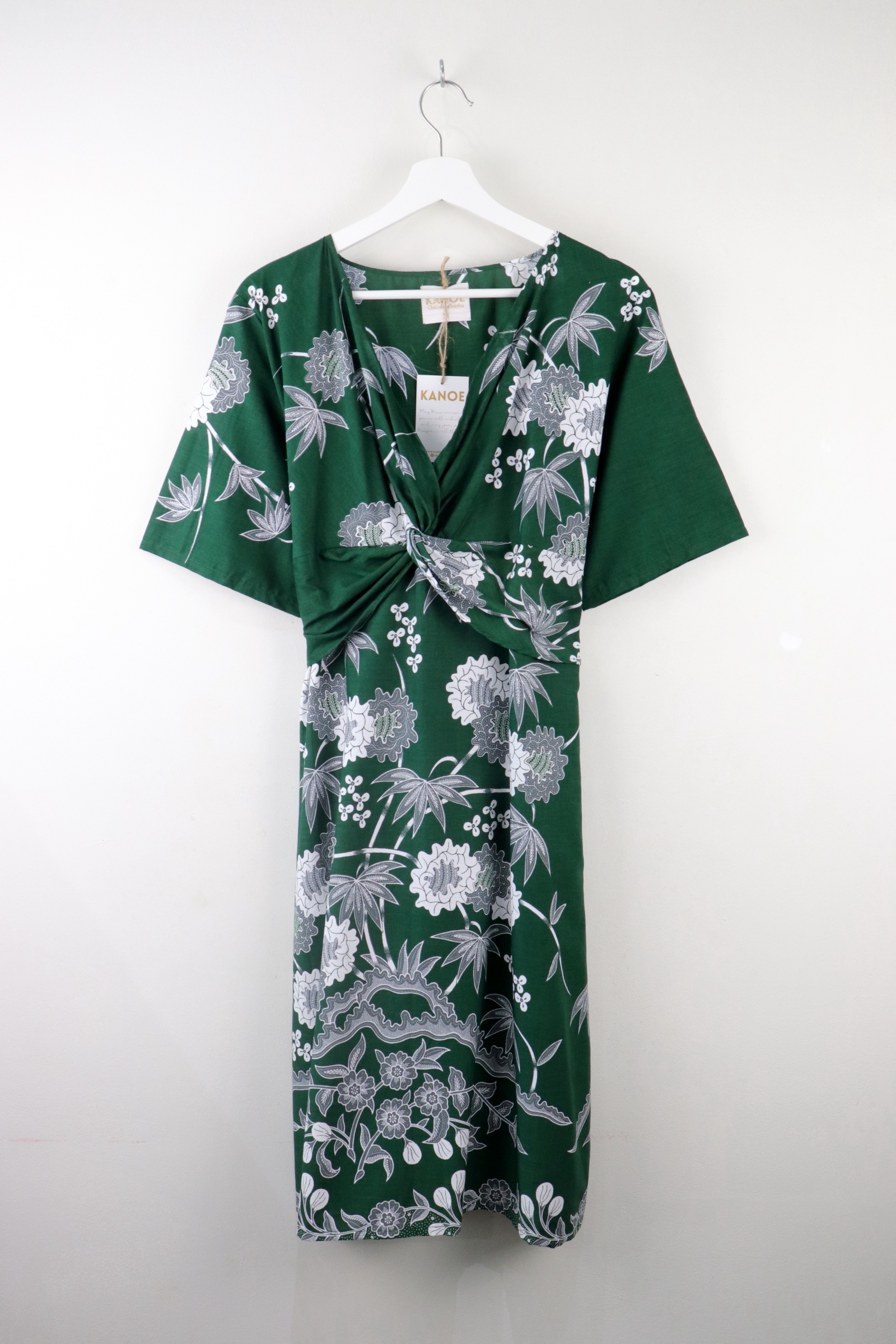 Twisted Front Dress - Valentina Verde
