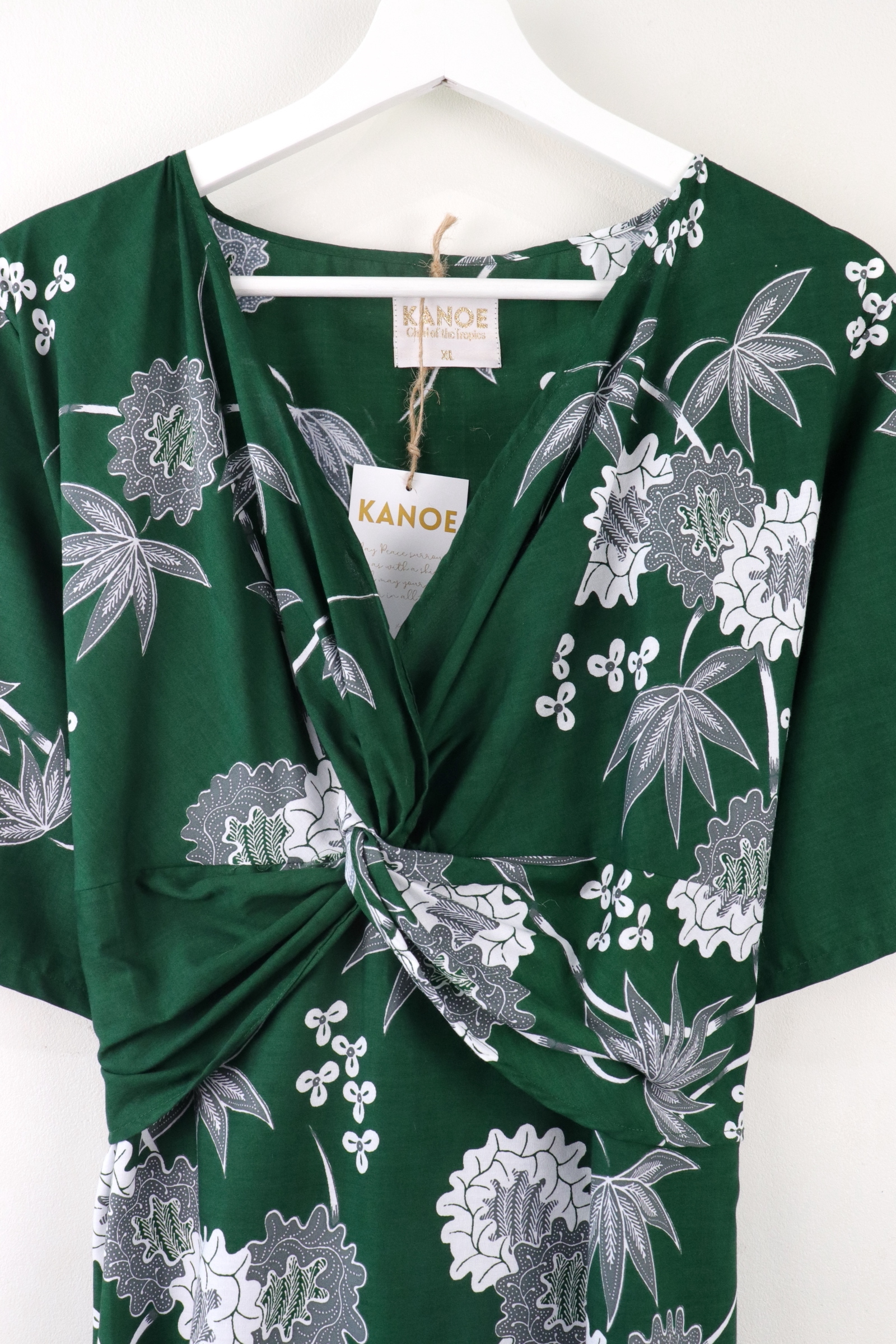 Twisted Front Dress - Valentina Verde