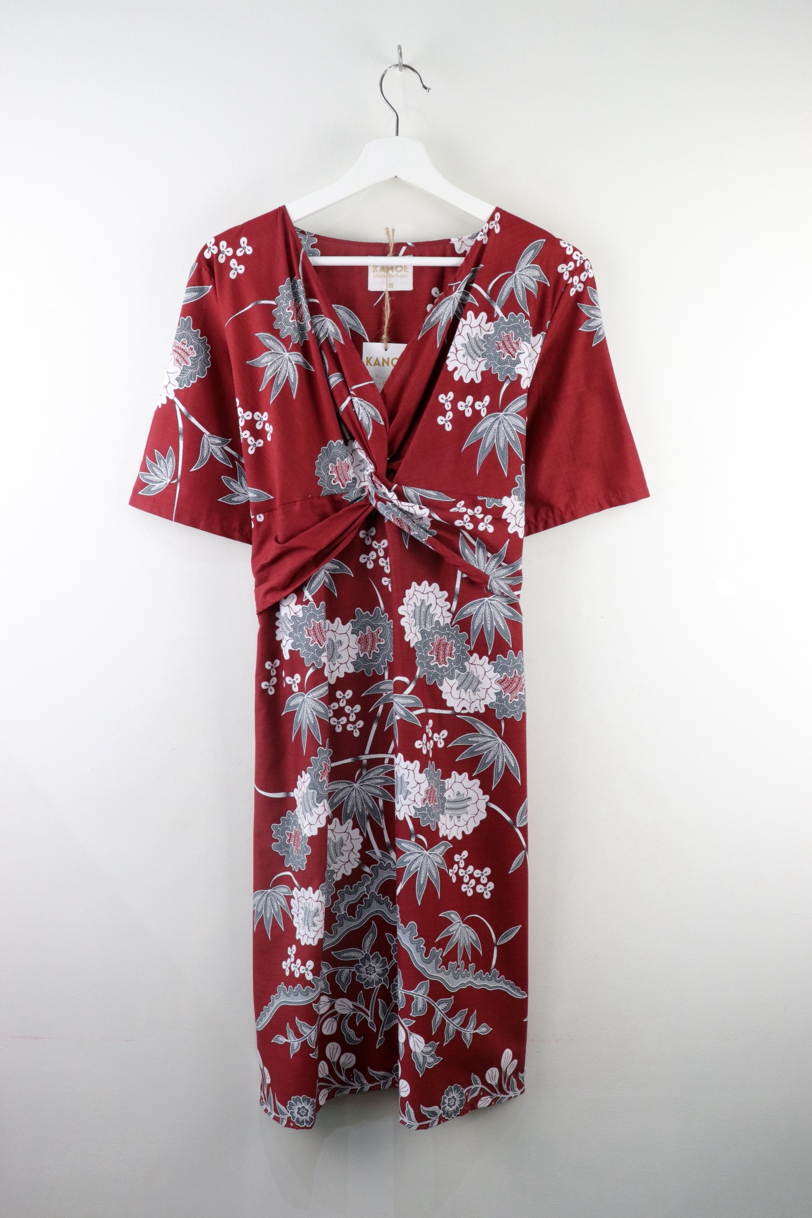 Twisted Front Dress - Rina Rosso