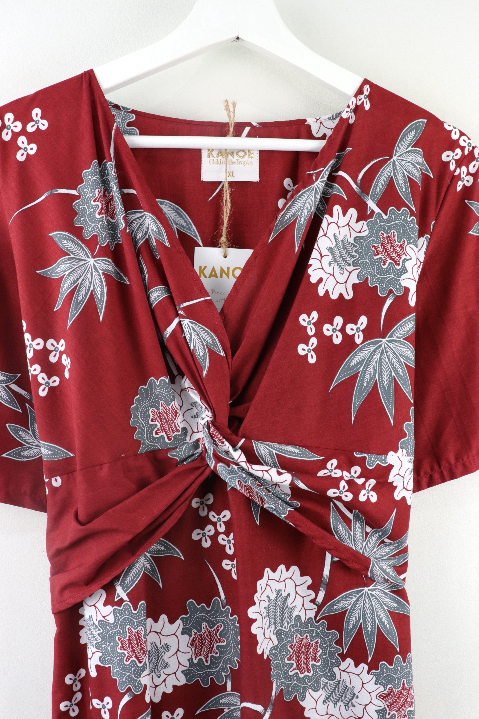 Twisted Front Dress - Rina Rosso