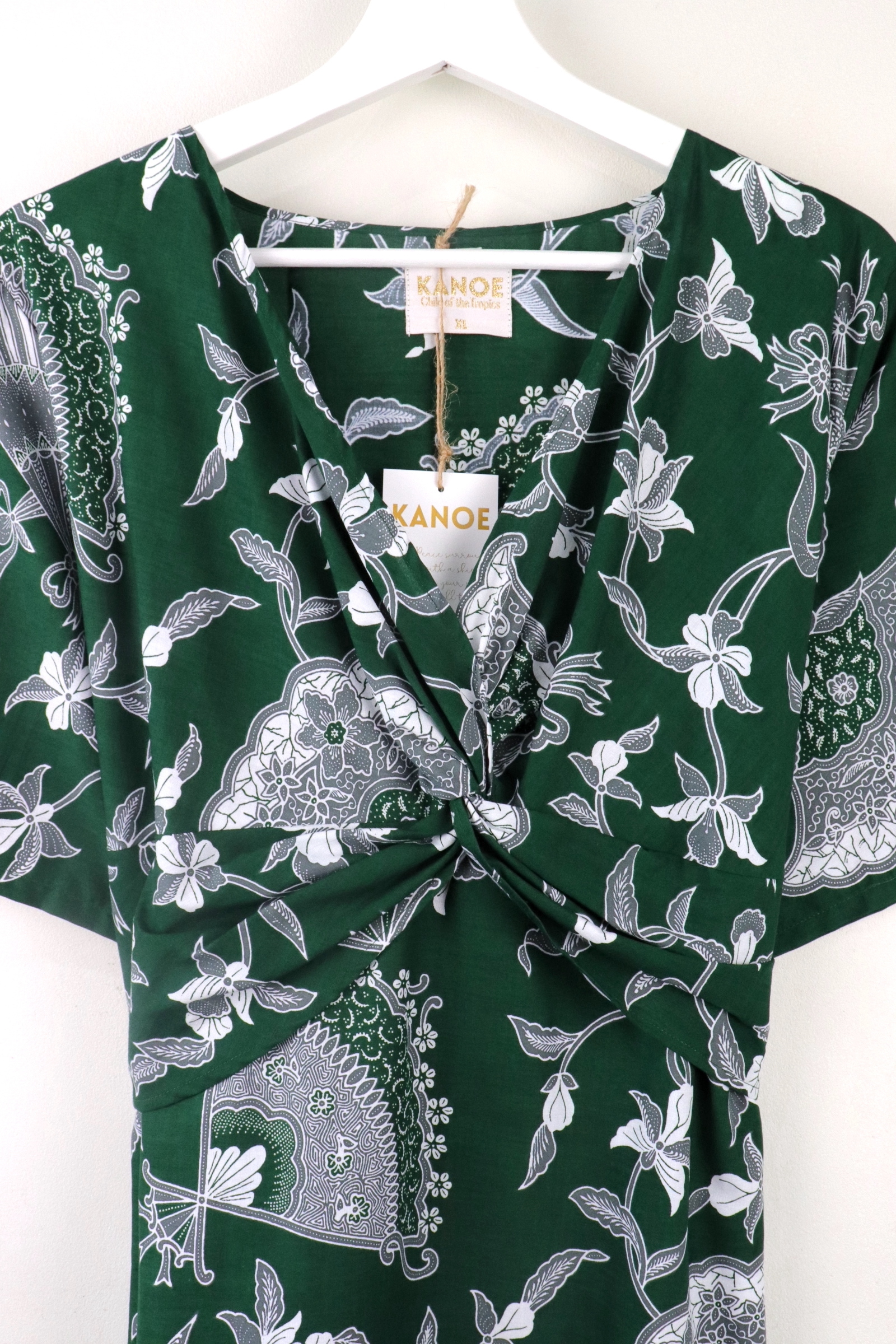 Twisted Front Dress - Vivian Verde