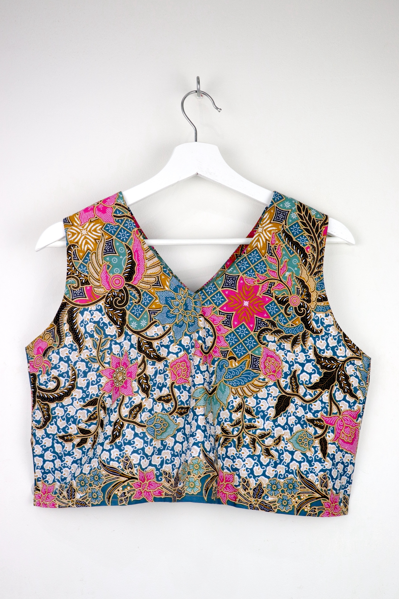 Napkin Batik Top - Teal Sakura