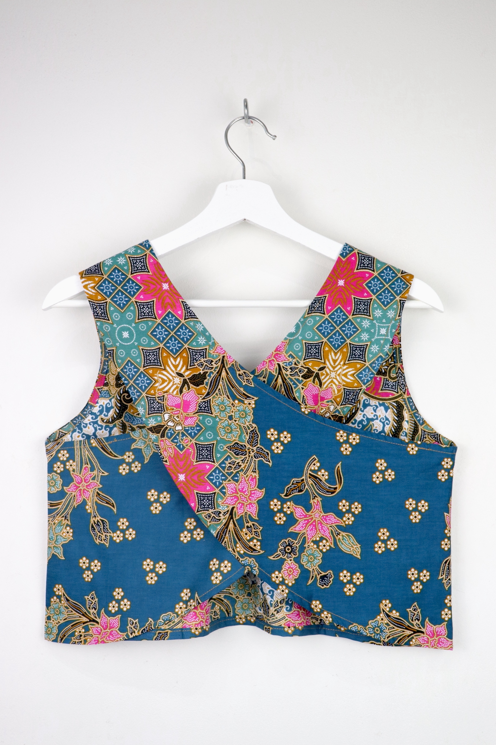 Napkin Batik Top - Teal Sakura