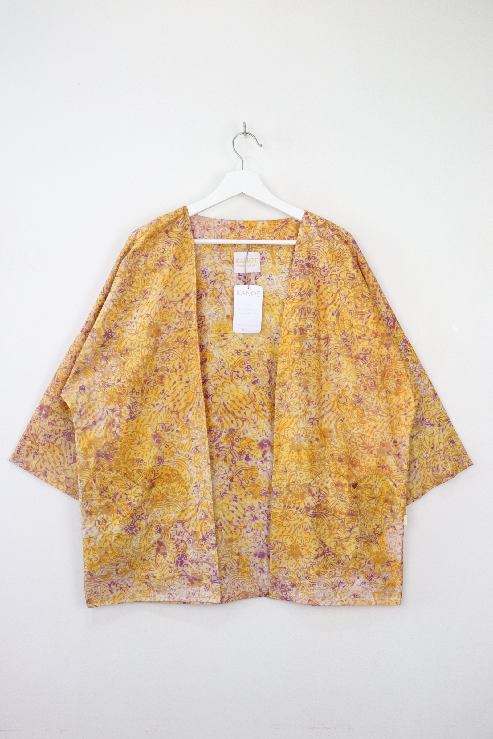 Kimono Basic Heart Pockets - Mango Sorbet [ Handmade ]