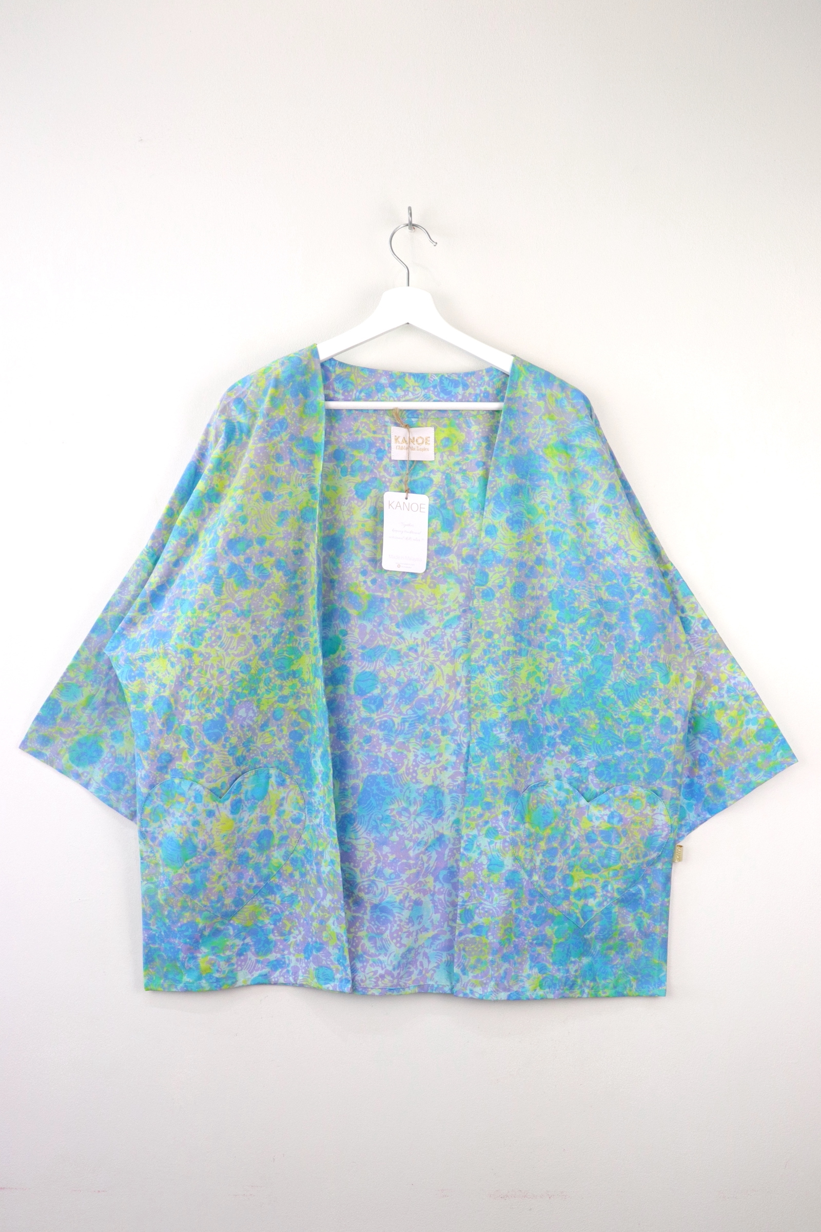Kimono Basic Heart Pockets - Pacific Paradise [ Handmade ]