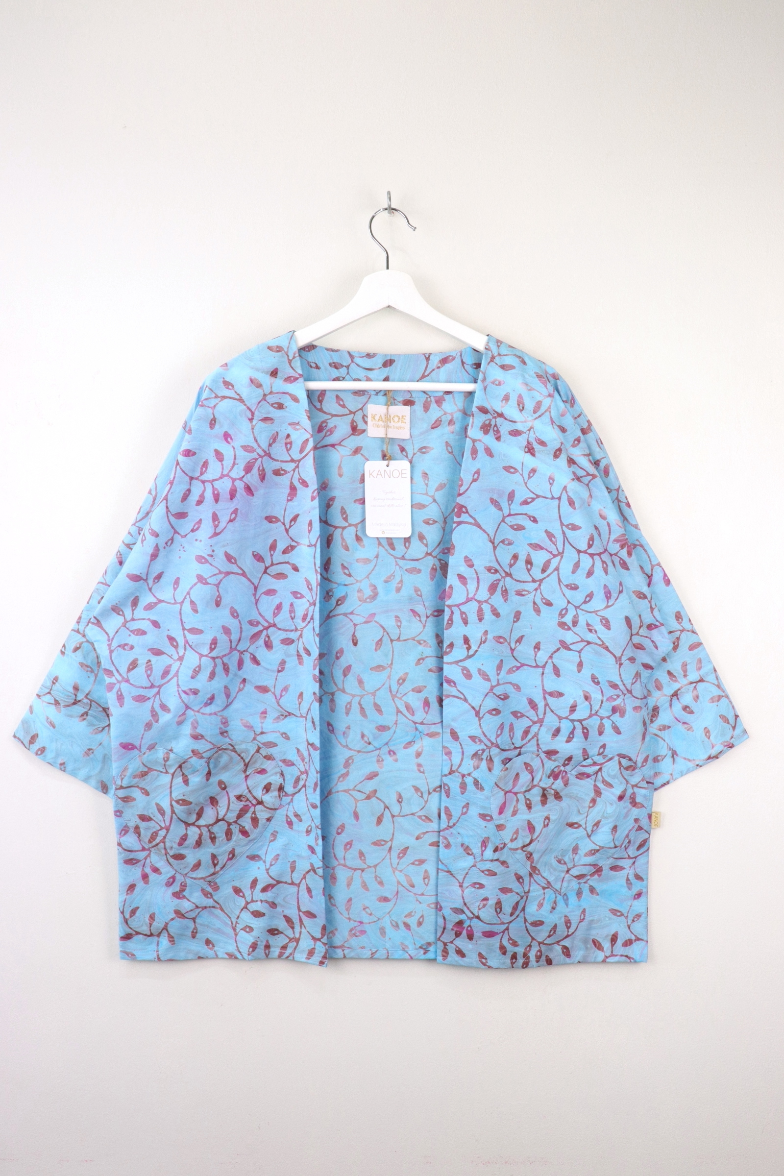 Kimono Basic Heart Pockets - Frosty Wind [ Handmade ]