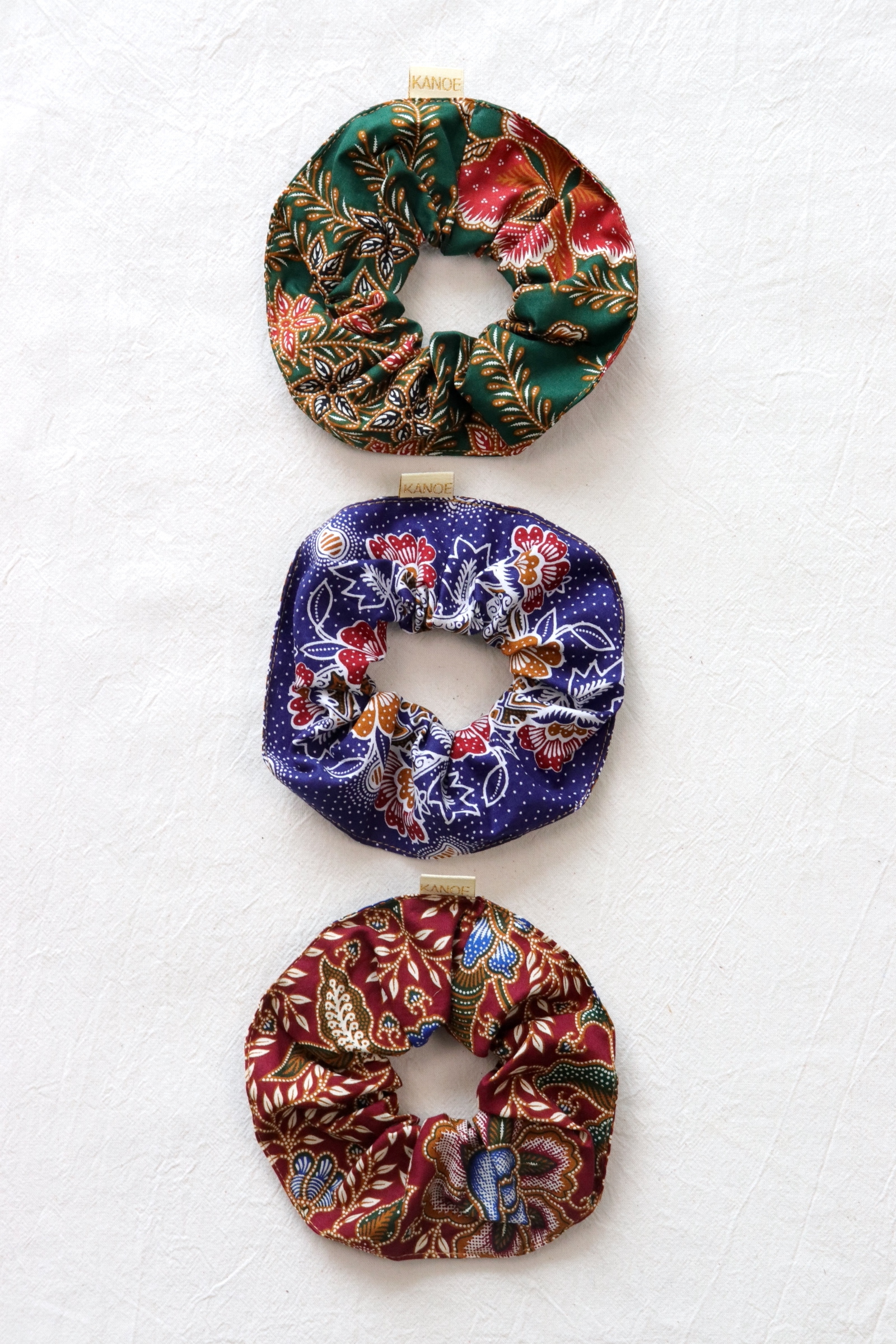 Maxi Batik Scrunchies (Set of 3) - Huckleberry Tart