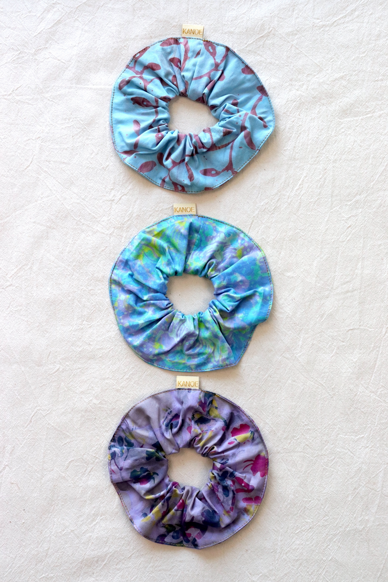 Maxi Batik Scrunchies (Set of 3) - Sky Parfaits