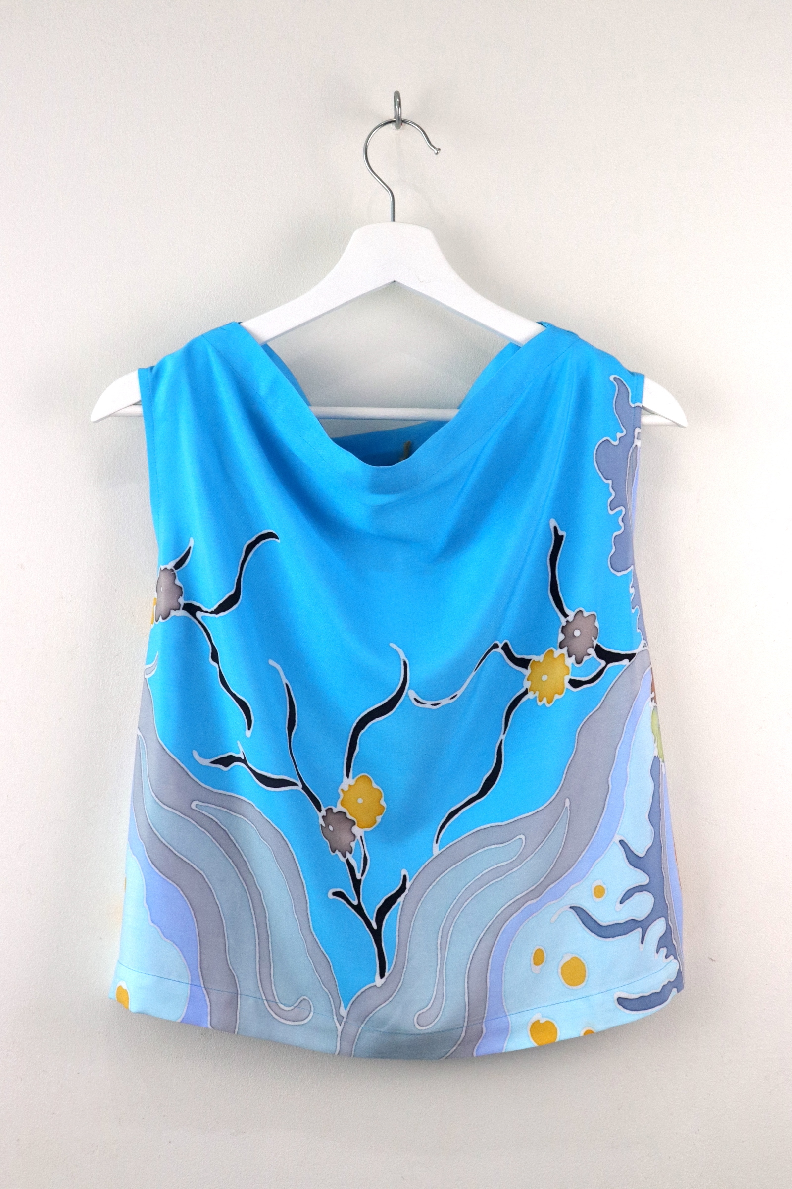 Batik Cowl Top - Bright Eye [ Handpainted Batik ]